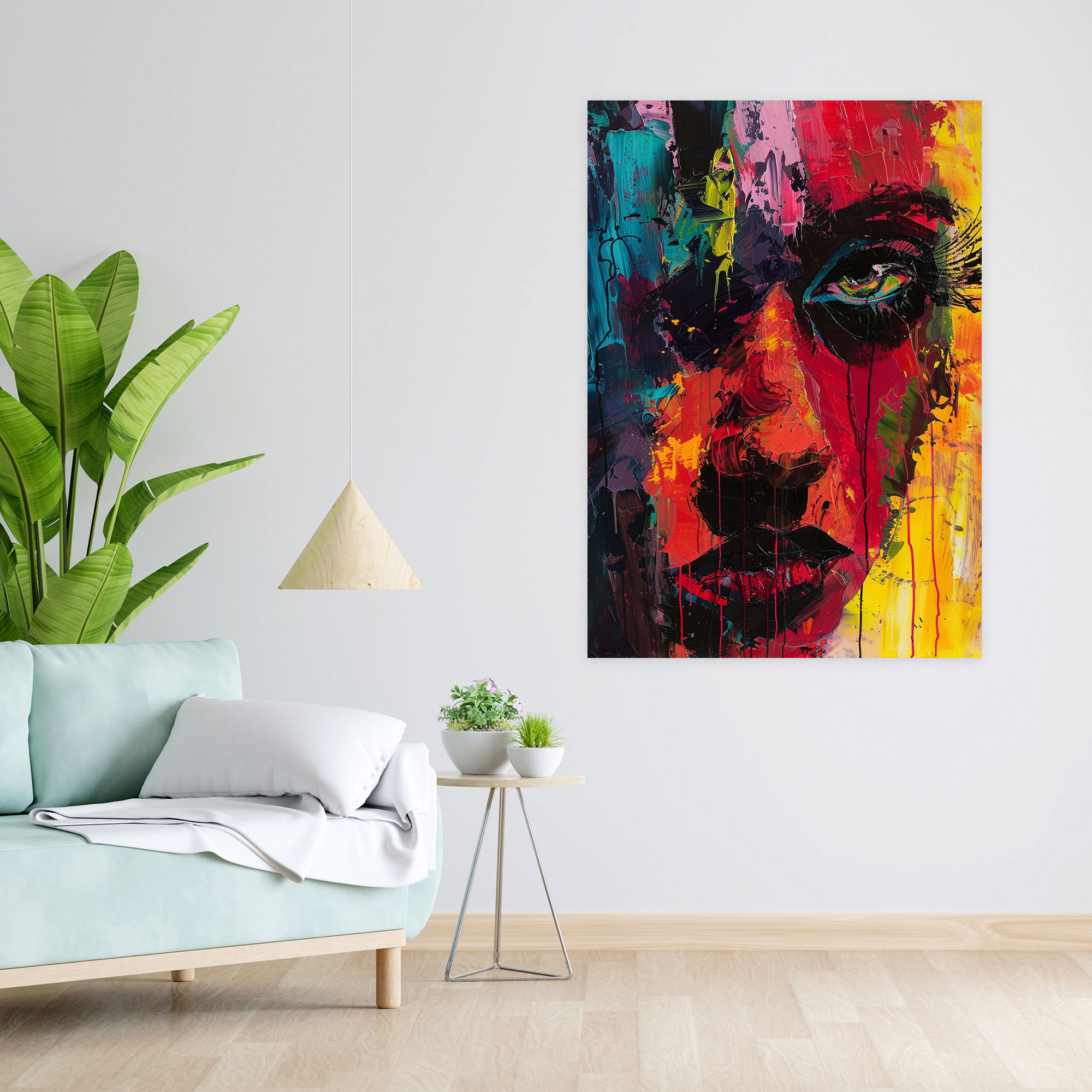 Emotional Brushstrokes Canvas Print - Expressionism, Canvas, Home Decoration, Canvas Print