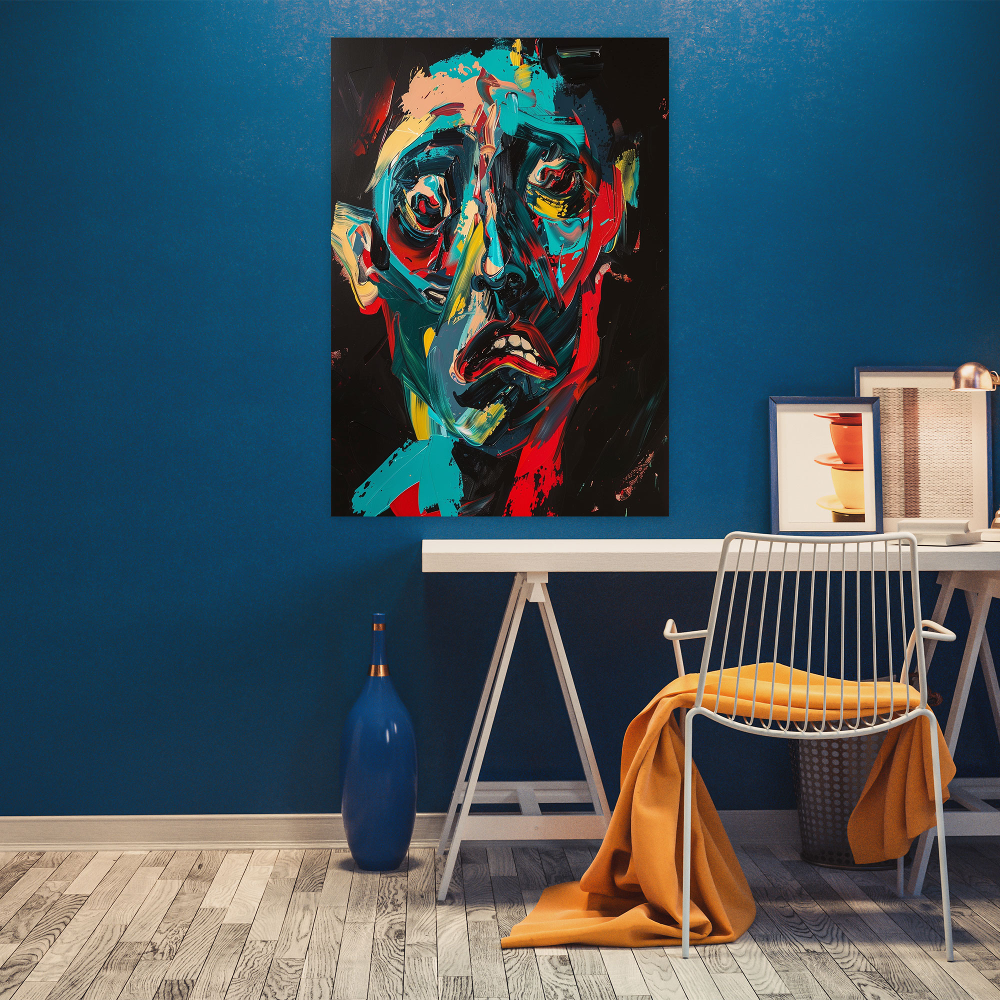 Emotional Figures Canvas Print - Expressionism, Canvas Print, Wall Decoration, Wall Art