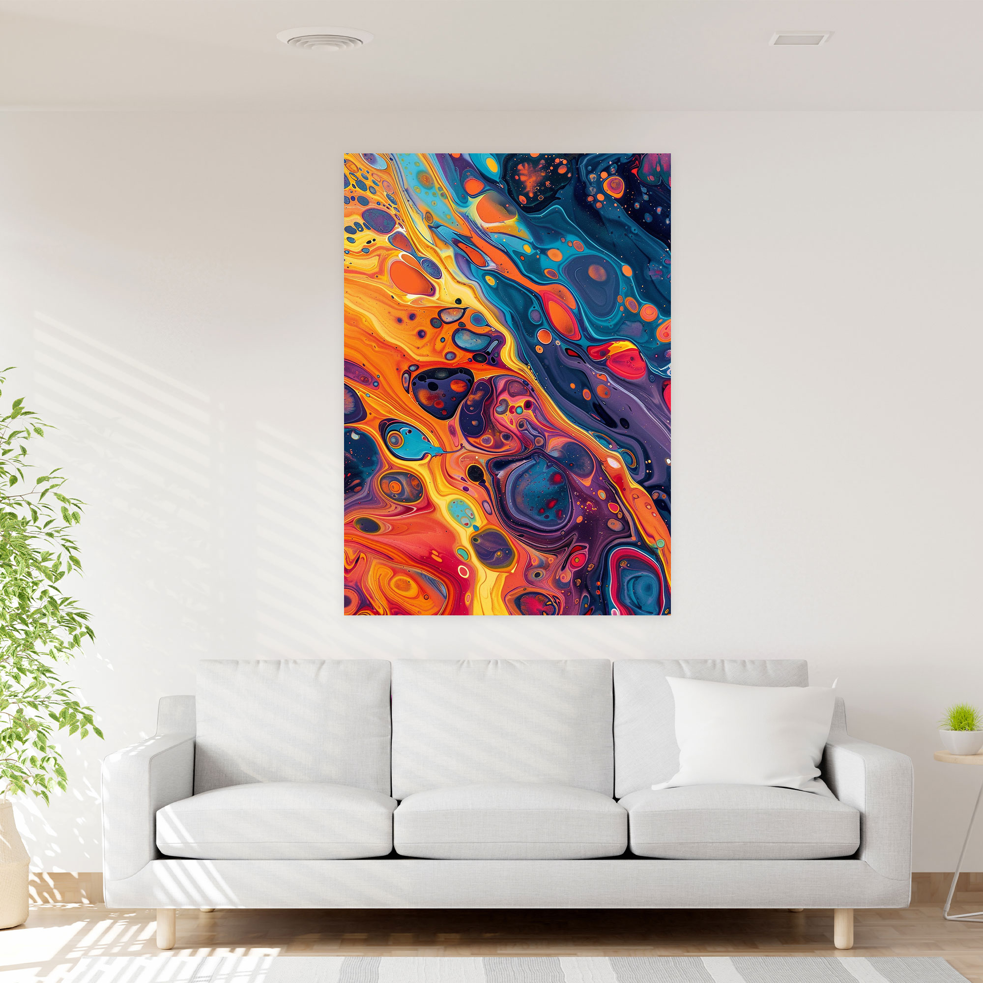 Bold Abstract Patterns Wall Art - Expressionism, Expressionism Art Style, Canvas, Home Decoration