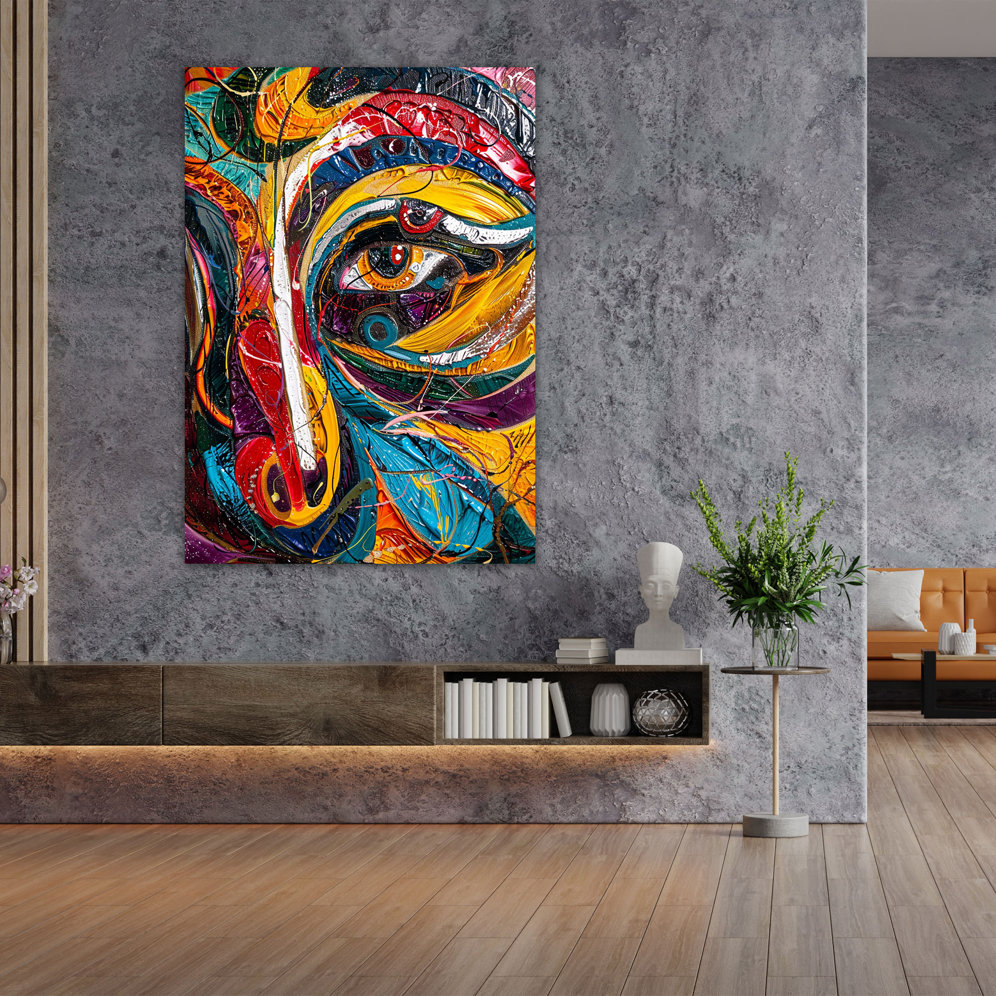 Swirling Expressionism Canvas Print Wall Decoration - Expressionism, Home Decoration, Expressionism Art Style, Canvas