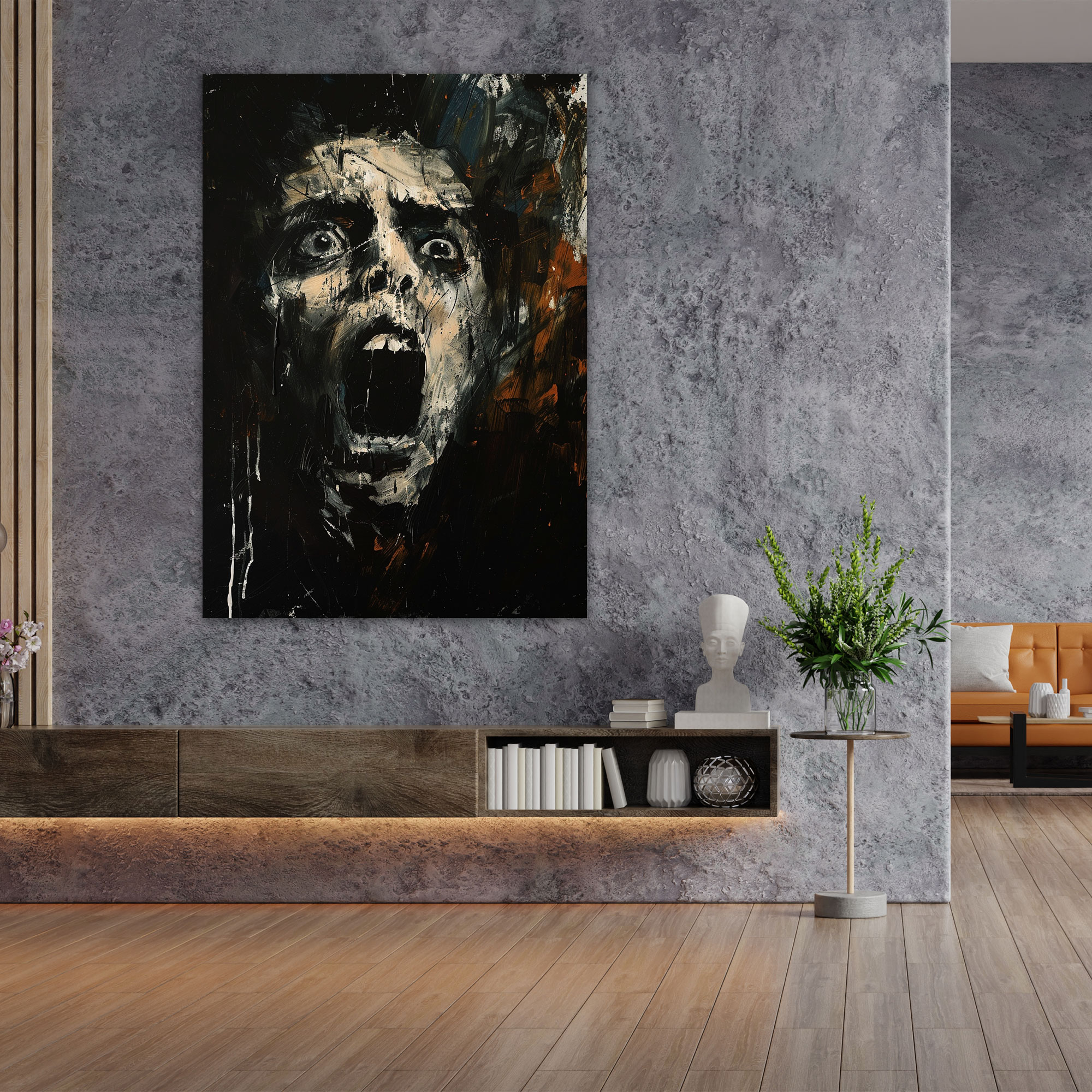 Anguished Expressionism Canvas Print Wall Art - Expressionism, Canvas, Canvas Print, Expressionism Art Style