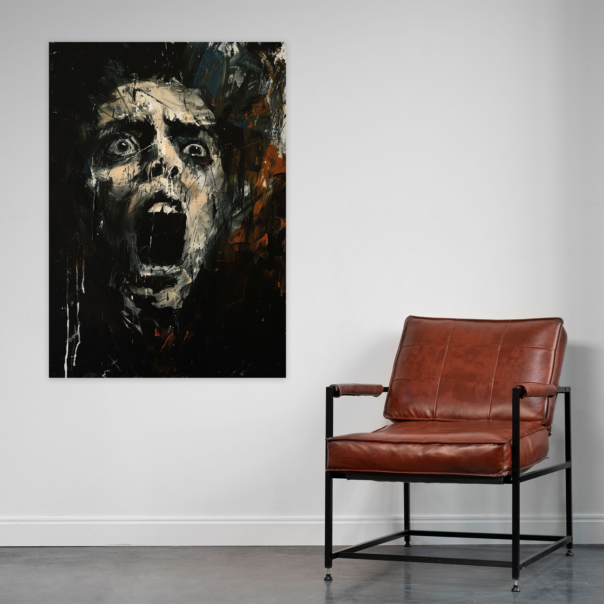 Anguished Expressionism Canvas Print Wall Art - Expressionism, Canvas, Canvas Print, Expressionism Art Style