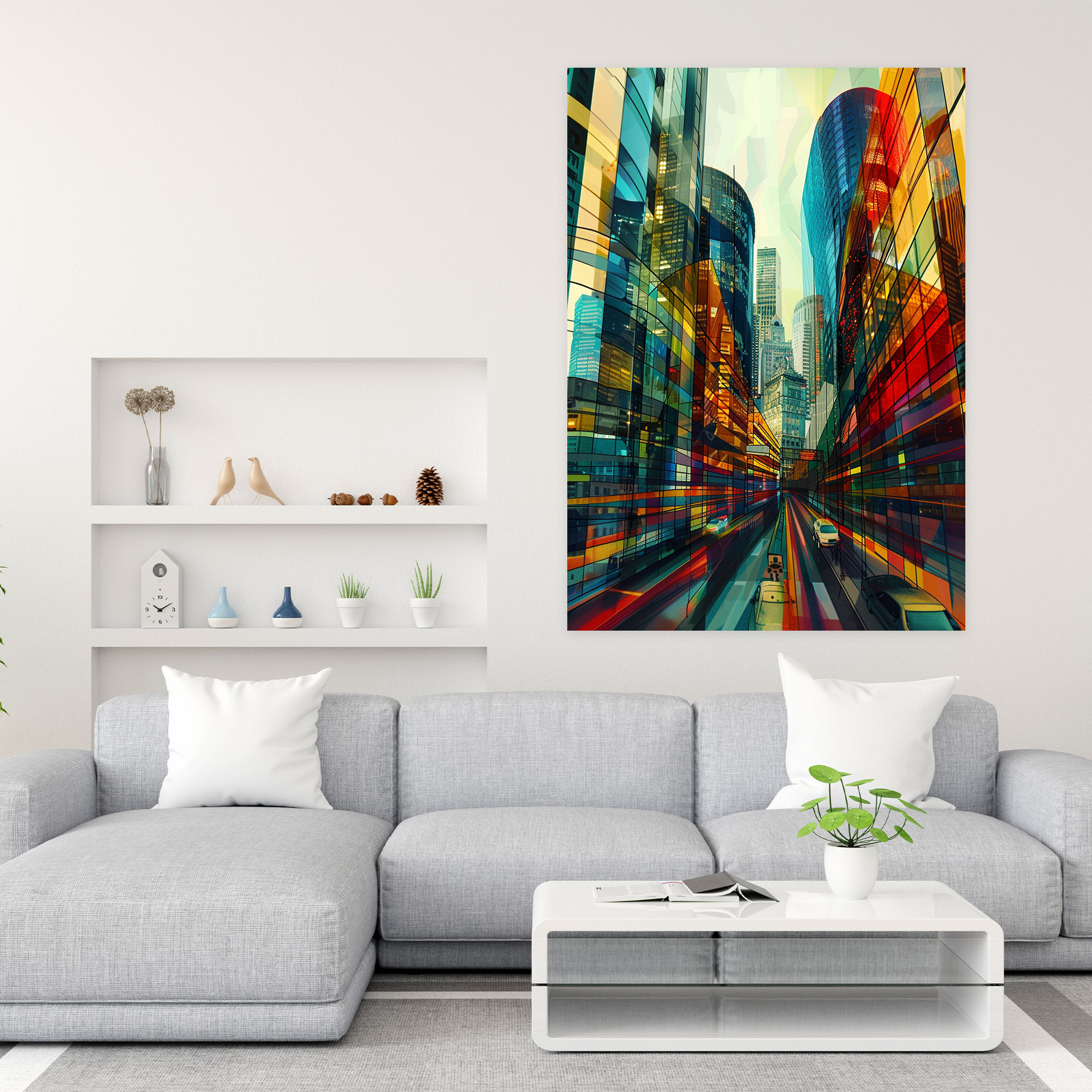 Urban Expressionism Canvas Print - Expressionism, Canvas Print, Home Decoration, Wall Decoration