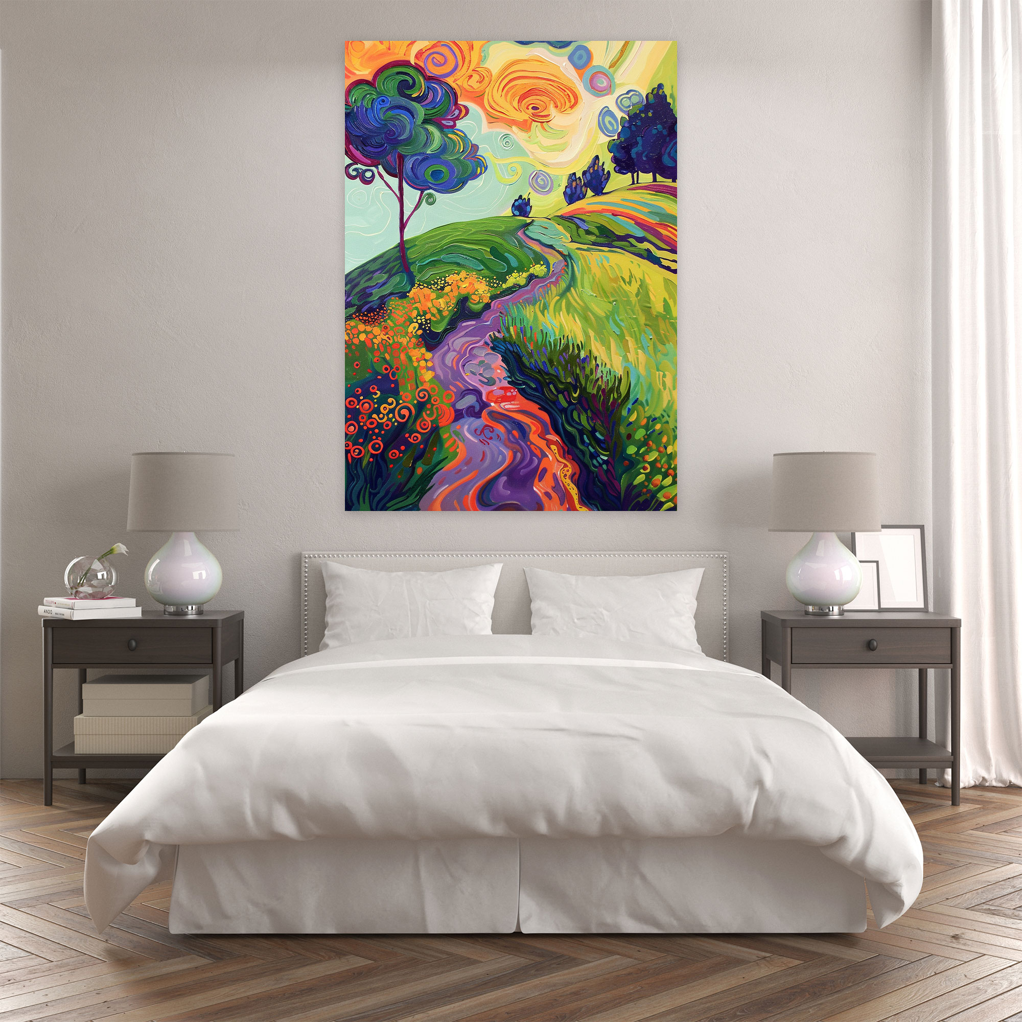 Whimsical Expressionism Wall Decoration Canvas Print - Expressionism, Wall Decoration, Canvas Print, Canvas Wall Art