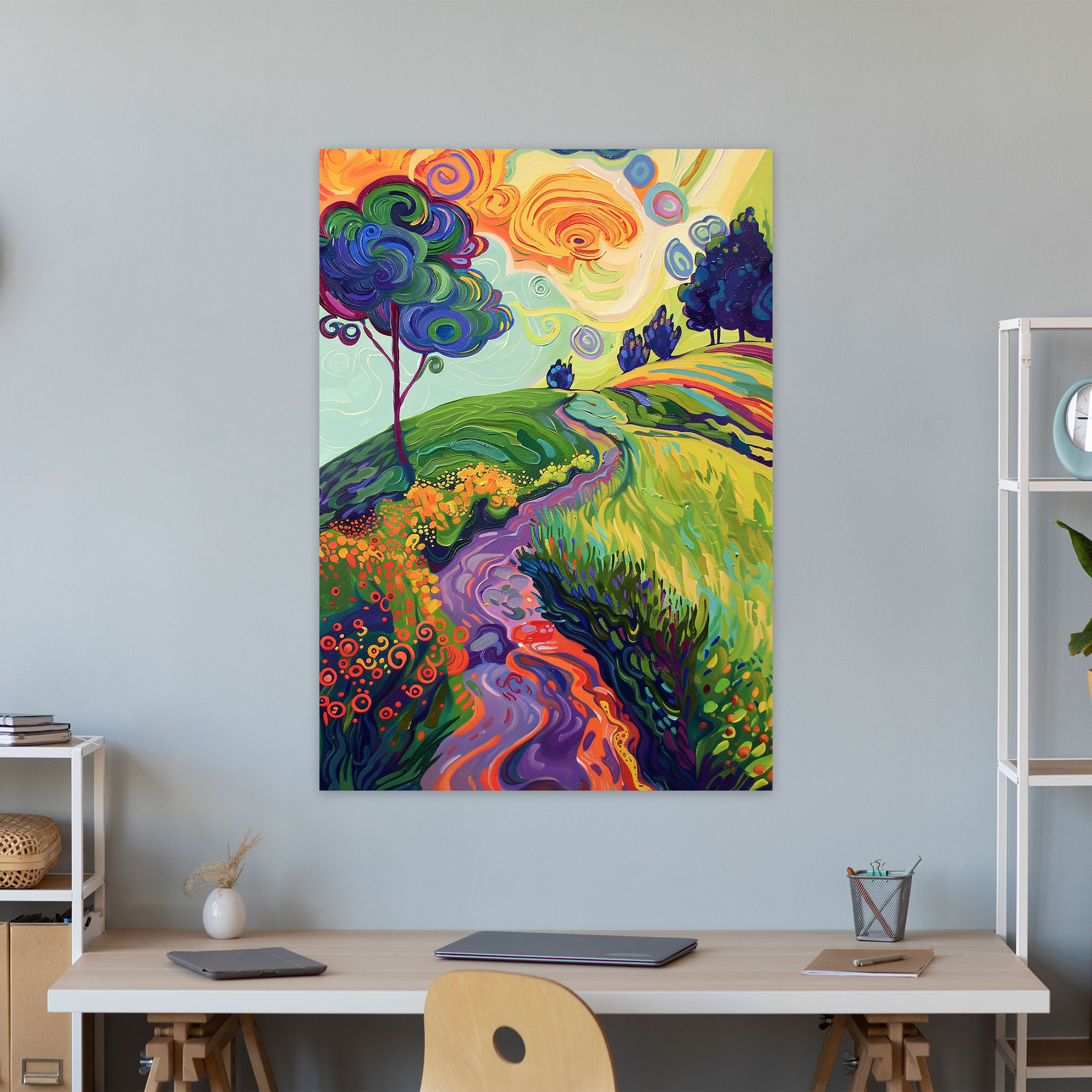 Whimsical Expressionism Wall Decoration Canvas Print - Expressionism, Wall Decoration, Canvas Print, Canvas Wall Art