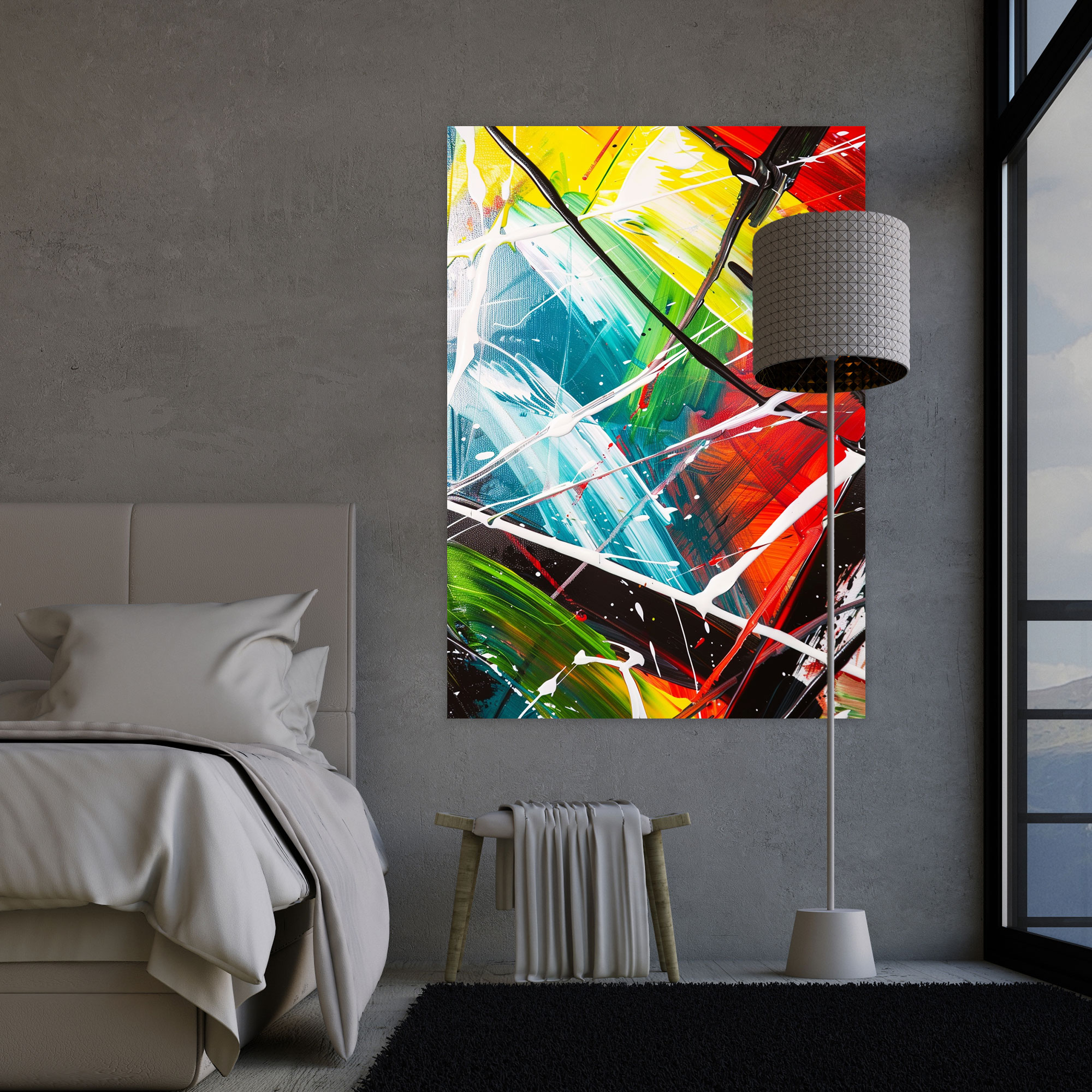 Energetic Expressionism Canvas Print Wall Art - Expressionism, Canvas, Expressionism Art Style, Wall Decoration