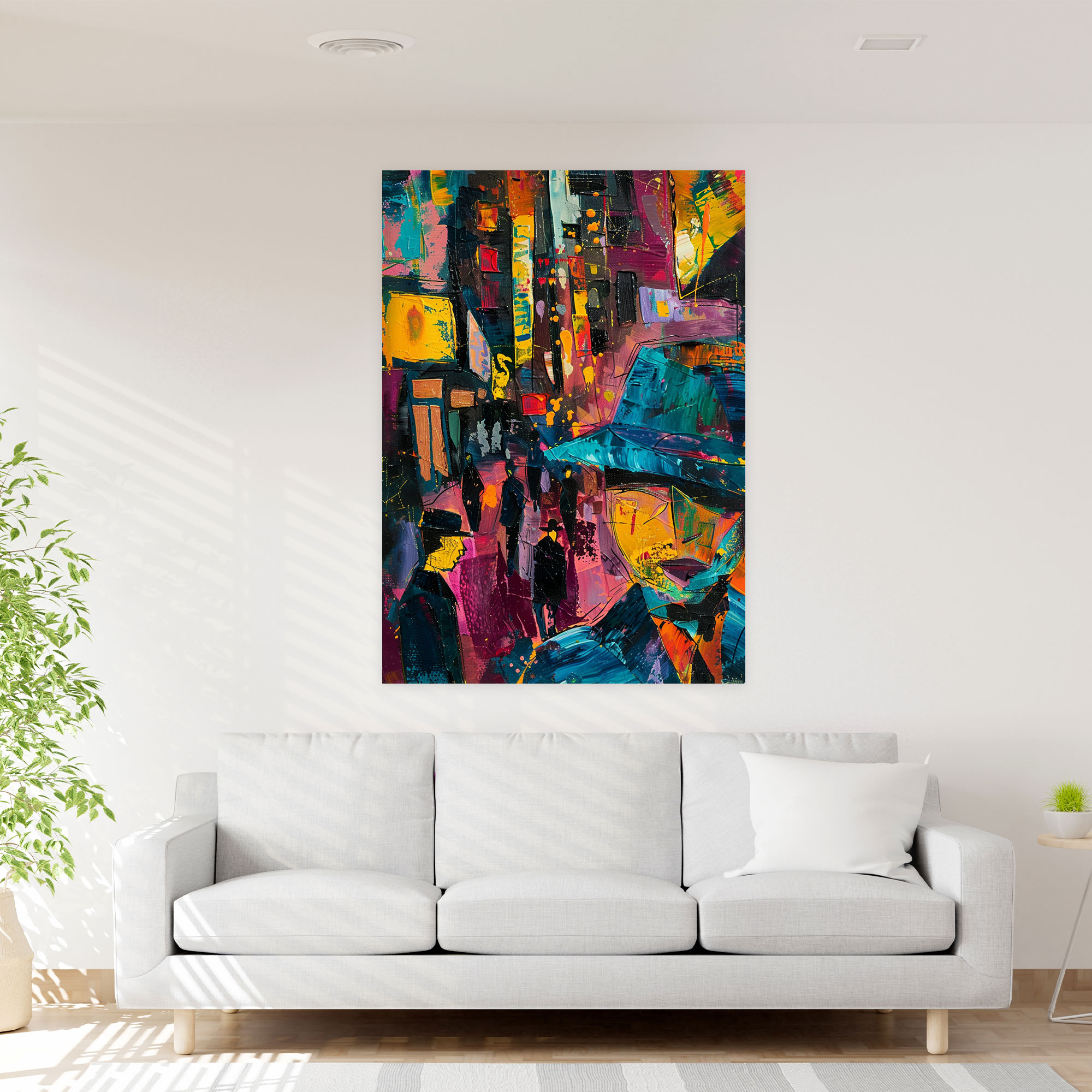Urban Expressionism Art Style Wall Art - Expressionism, Home Decoration, Expressionism Art Style, Canvas