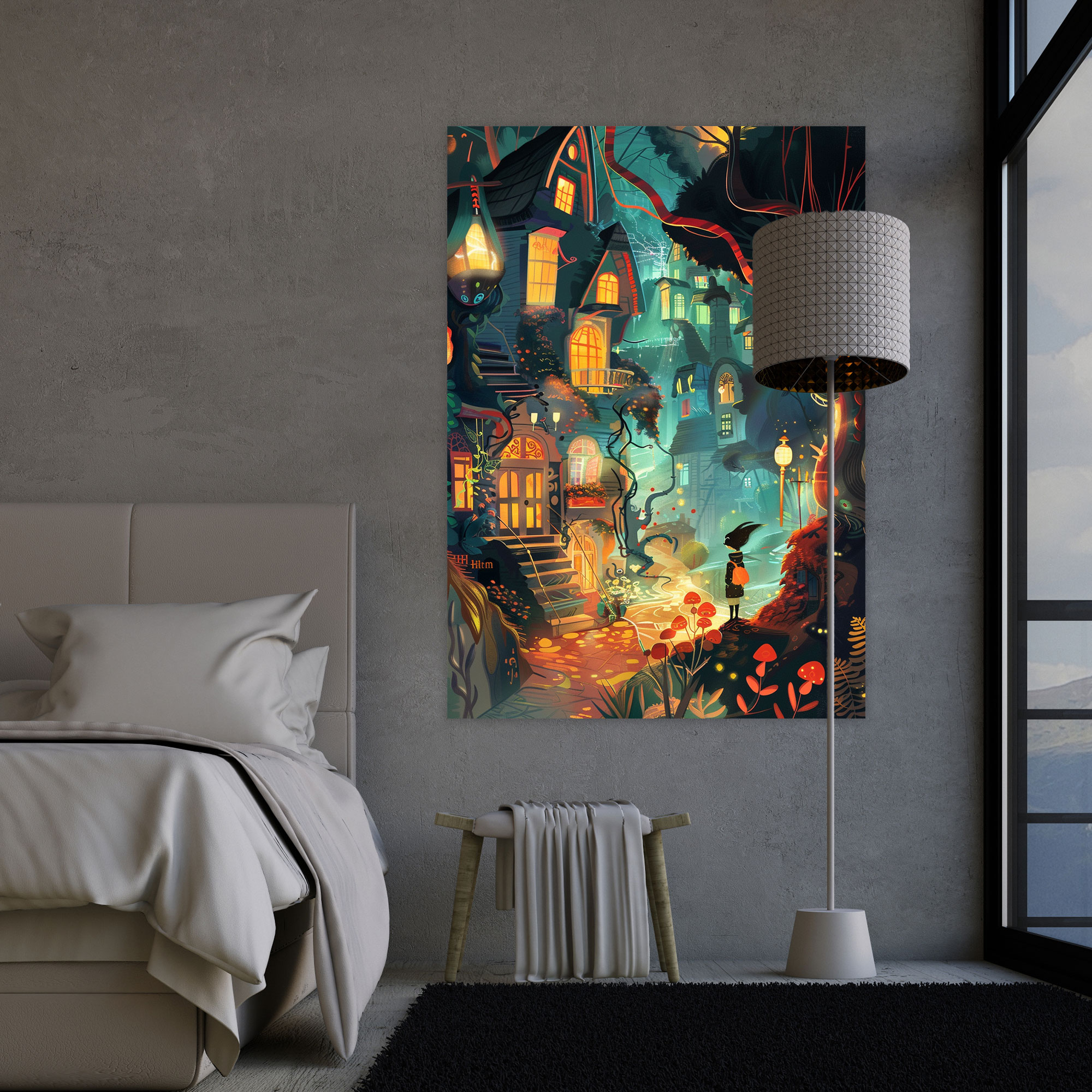 Whimsical Expressionism Art Style Wall Art - Expressionism, Wall Decoration, Canvas, Canvas Wall Art