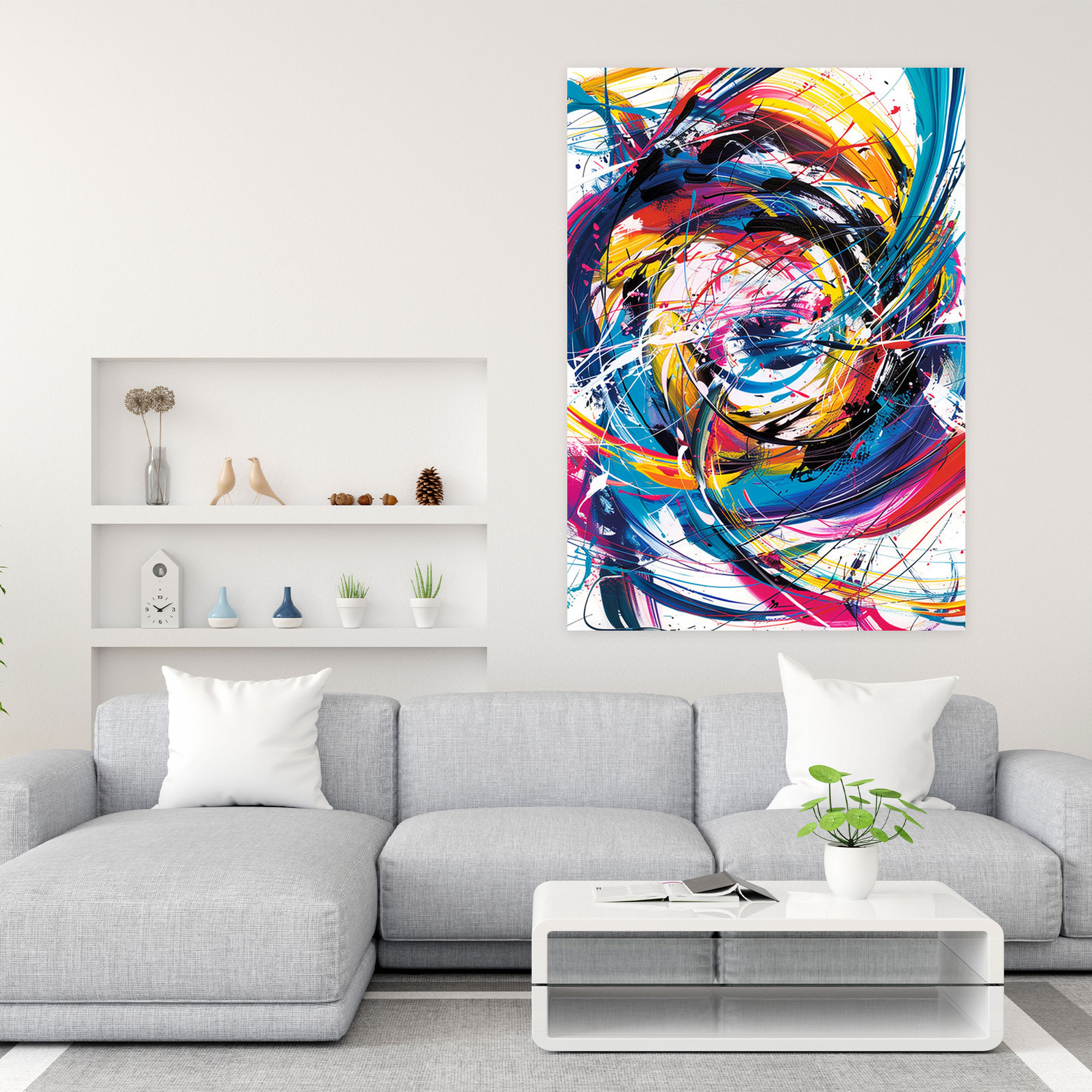 Dynamic Expressionism Art Style Wall Art - Expressionism, Canvas Wall Art, Wall Decoration, Home Decoration