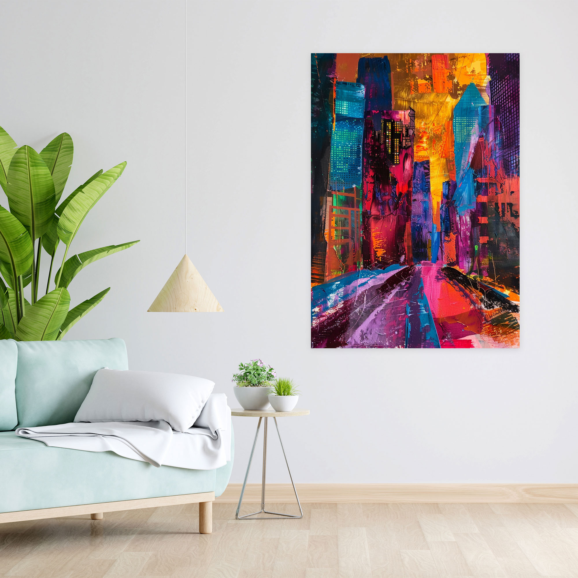 City Expressionism Art Style Canvas Print - Expressionism, Expressionism Art Style, Home Decoration, Wall Art