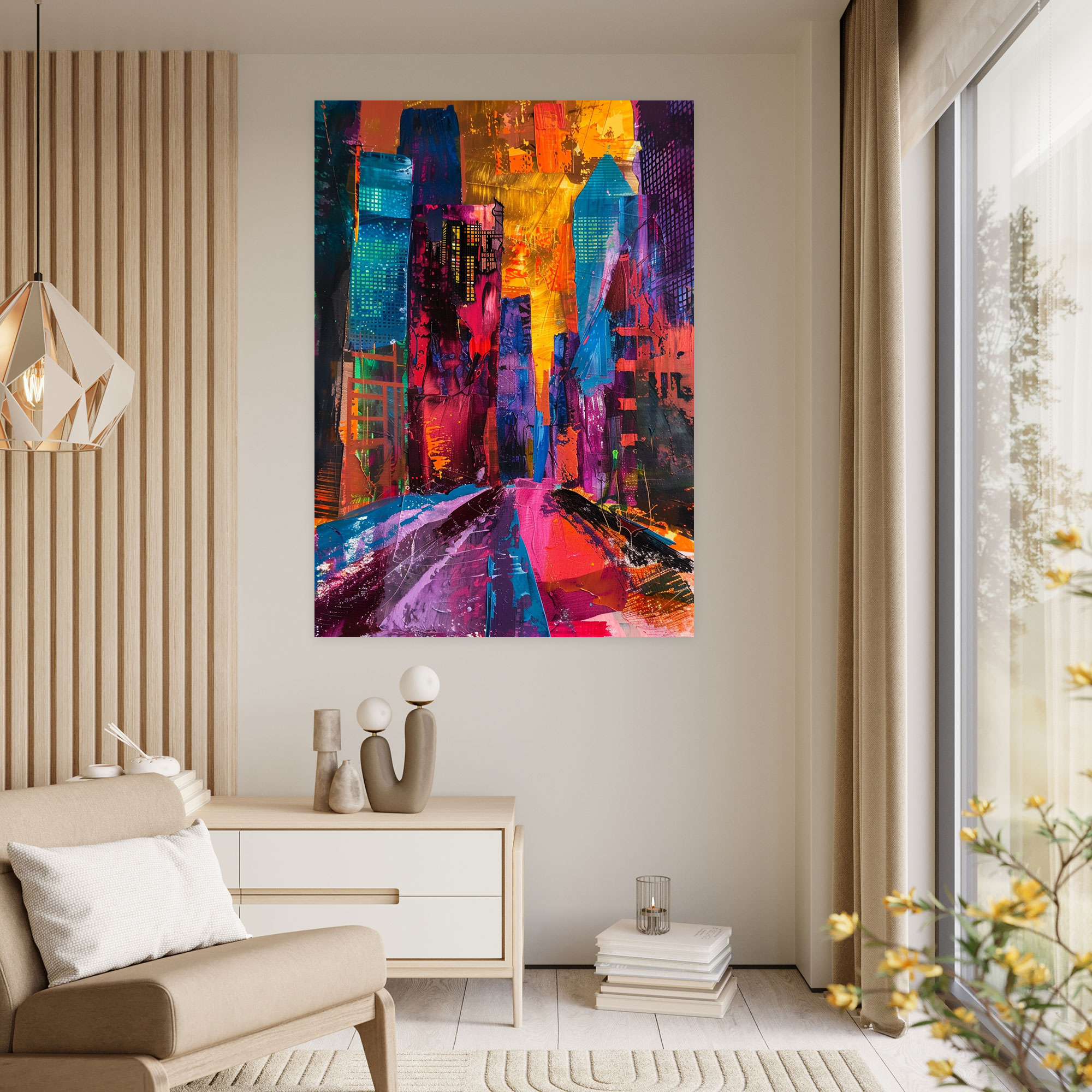 City Expressionism Art Style Canvas Print - Expressionism, Expressionism Art Style, Home Decoration, Wall Art