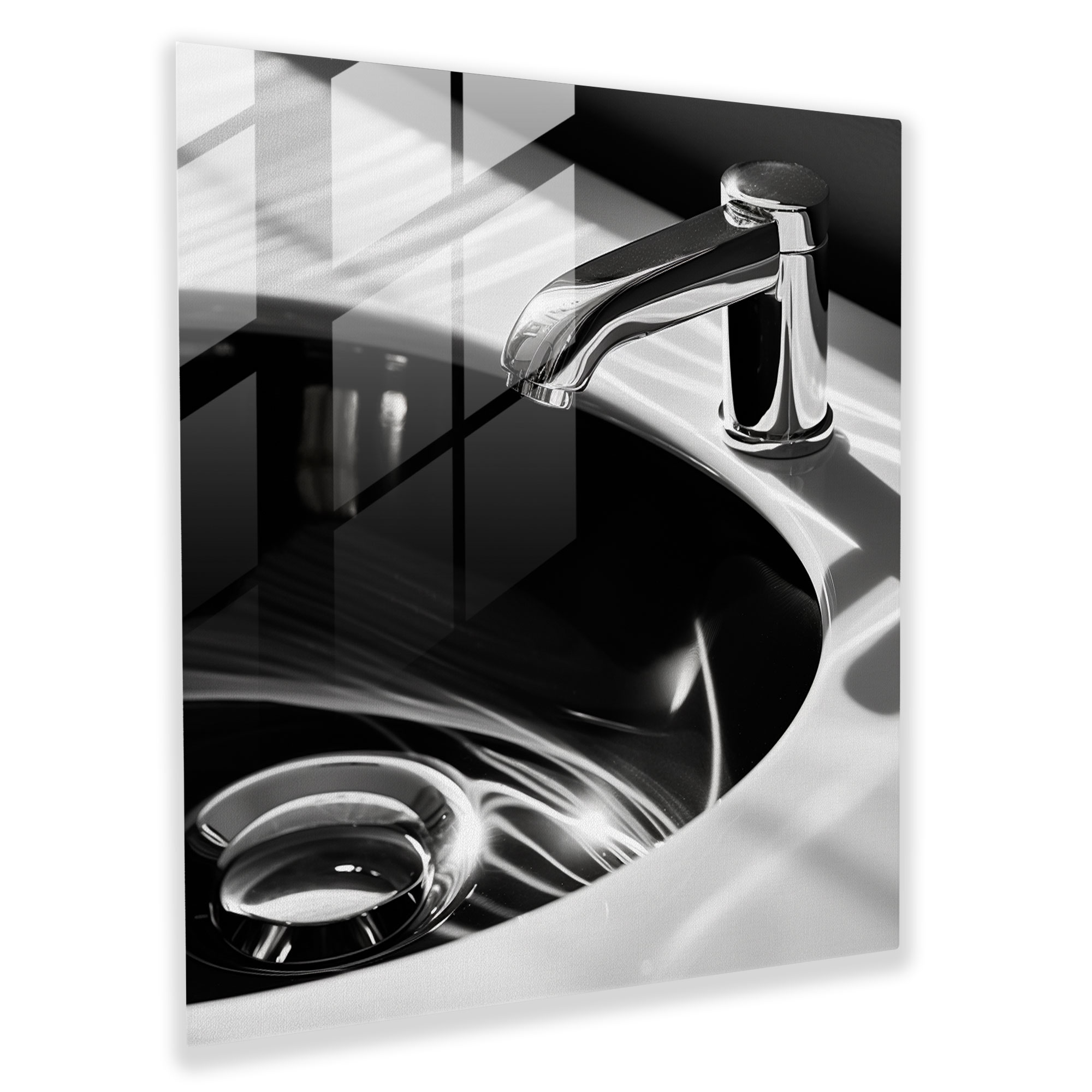 Banyo Cam Tablosu - Temiz ve Şık - Banyo Cam Sanatı Cam Tablo Modern Sanat