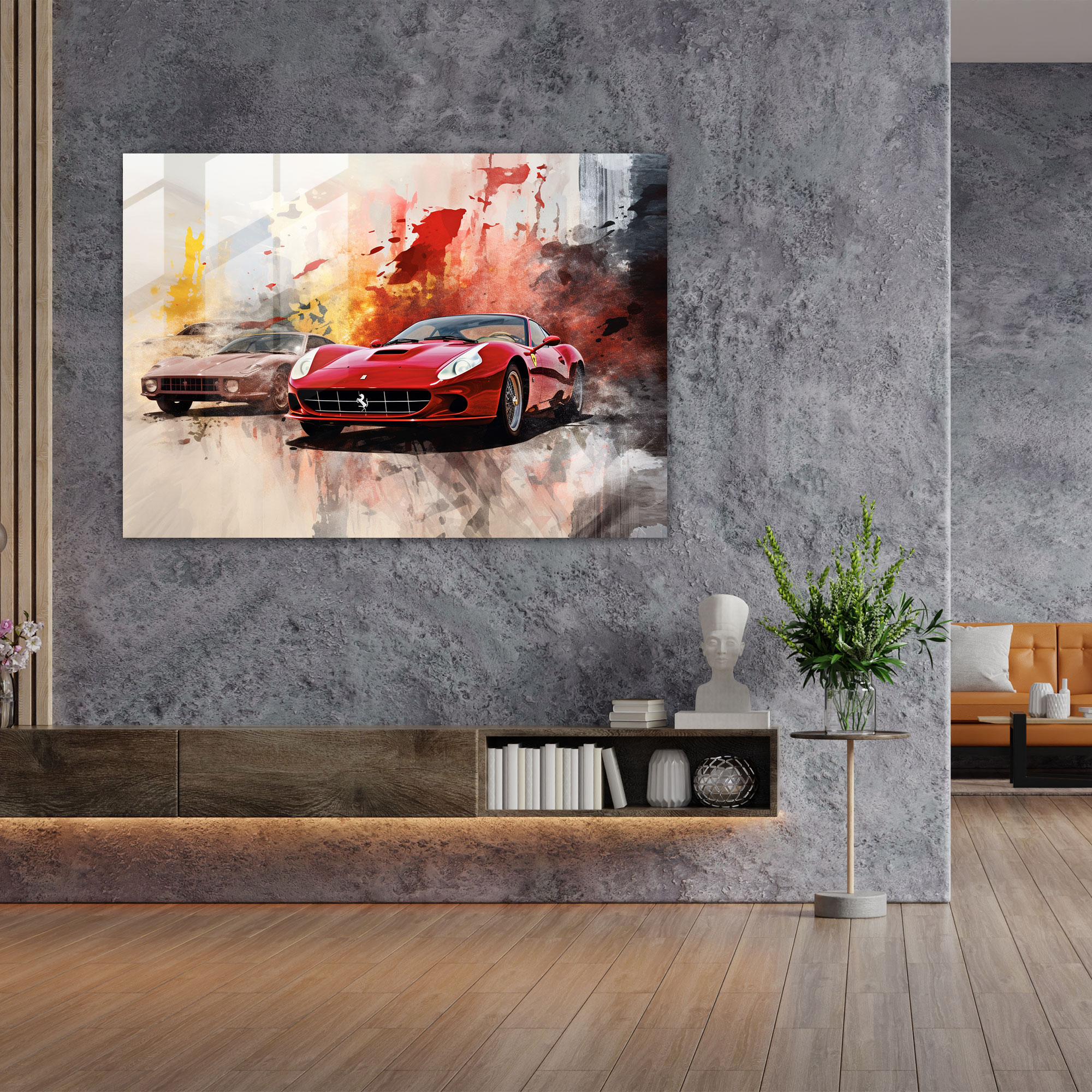 Ferrari Cam Tablo Sanatı - Çeşitli Ferrari Modellerinin Montajı