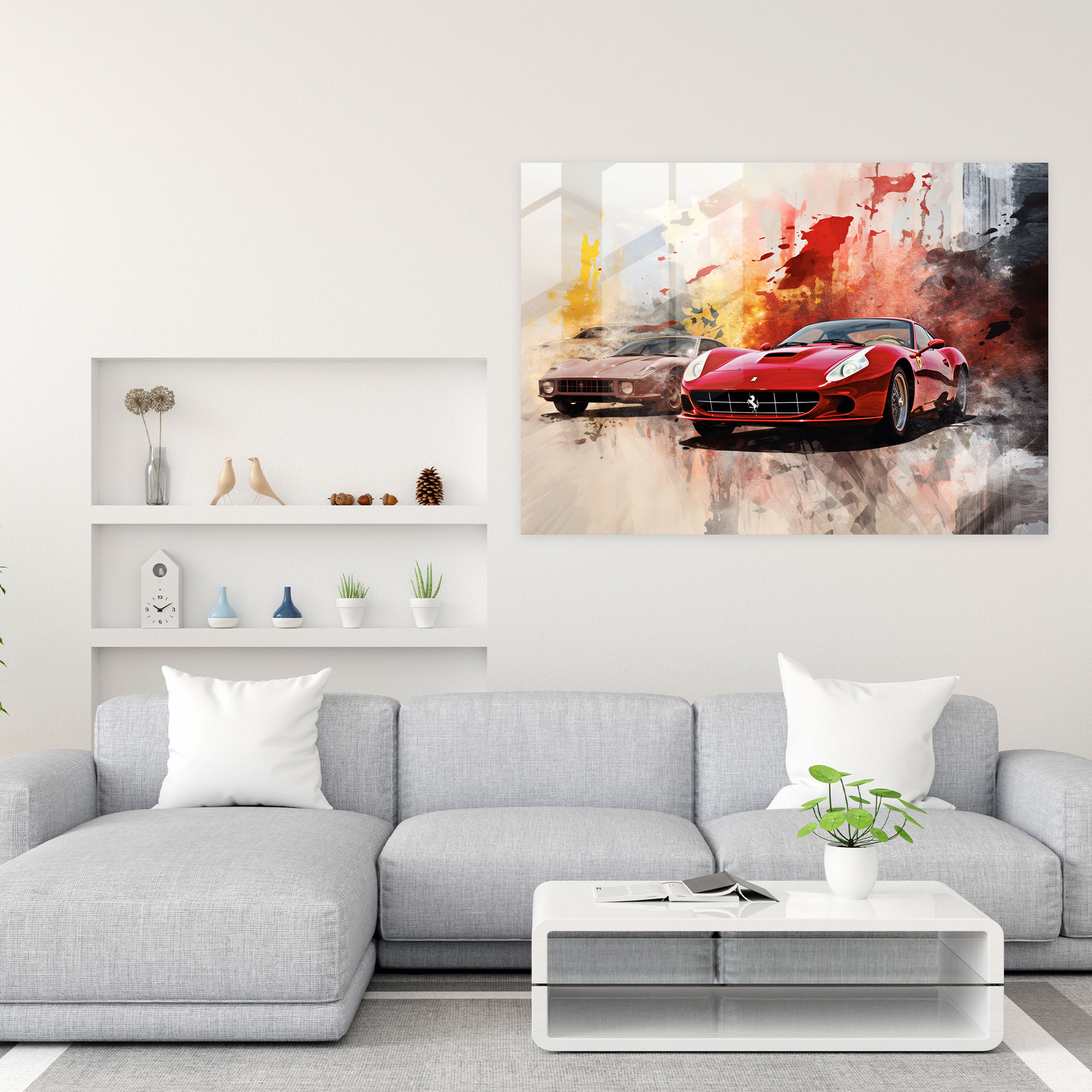 Ferrari Cam Tablo Sanatı - Çeşitli Ferrari Modellerinin Montajı