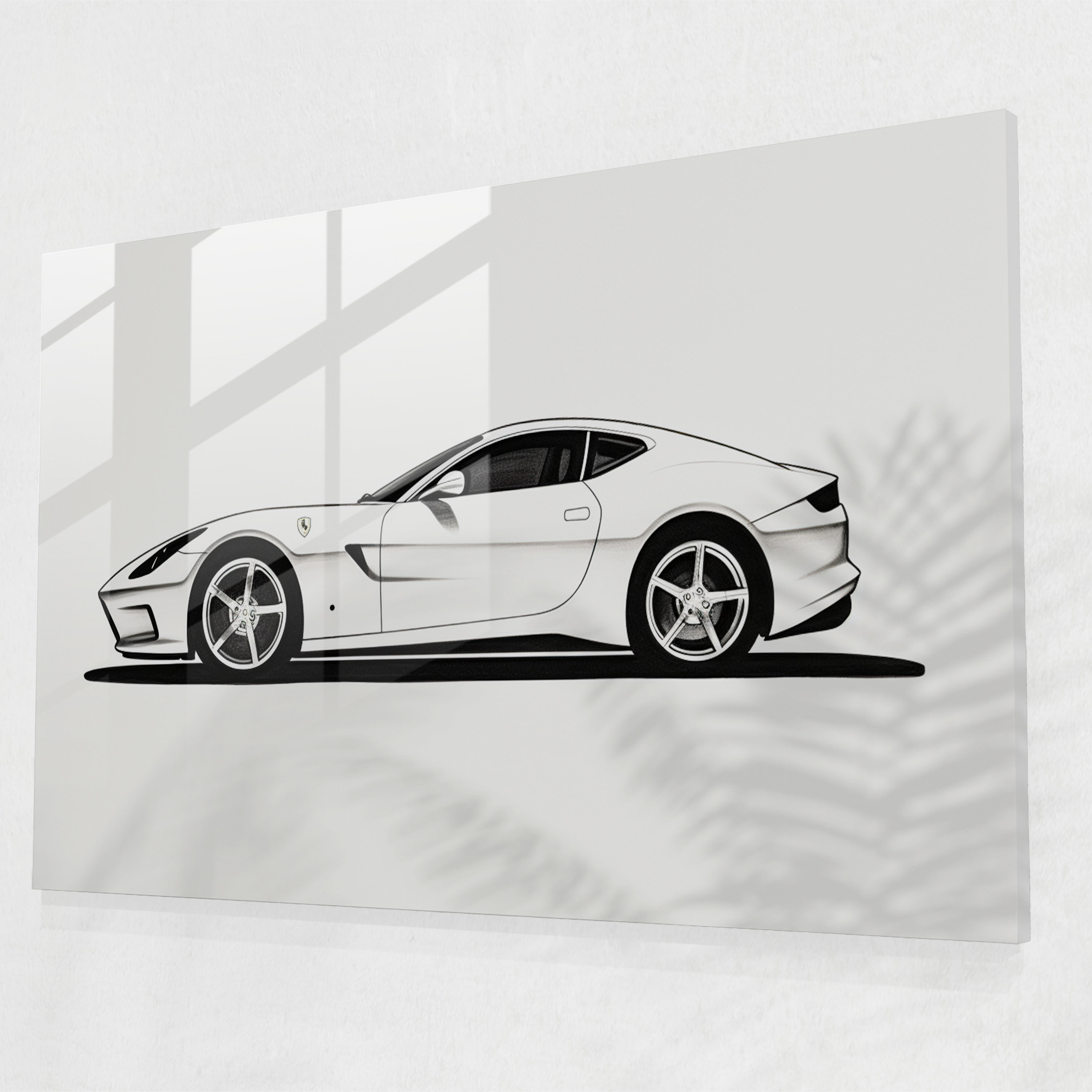 Ferrari Modern Sanat - Minimalizm ile Ferrari Kanvas Tablo