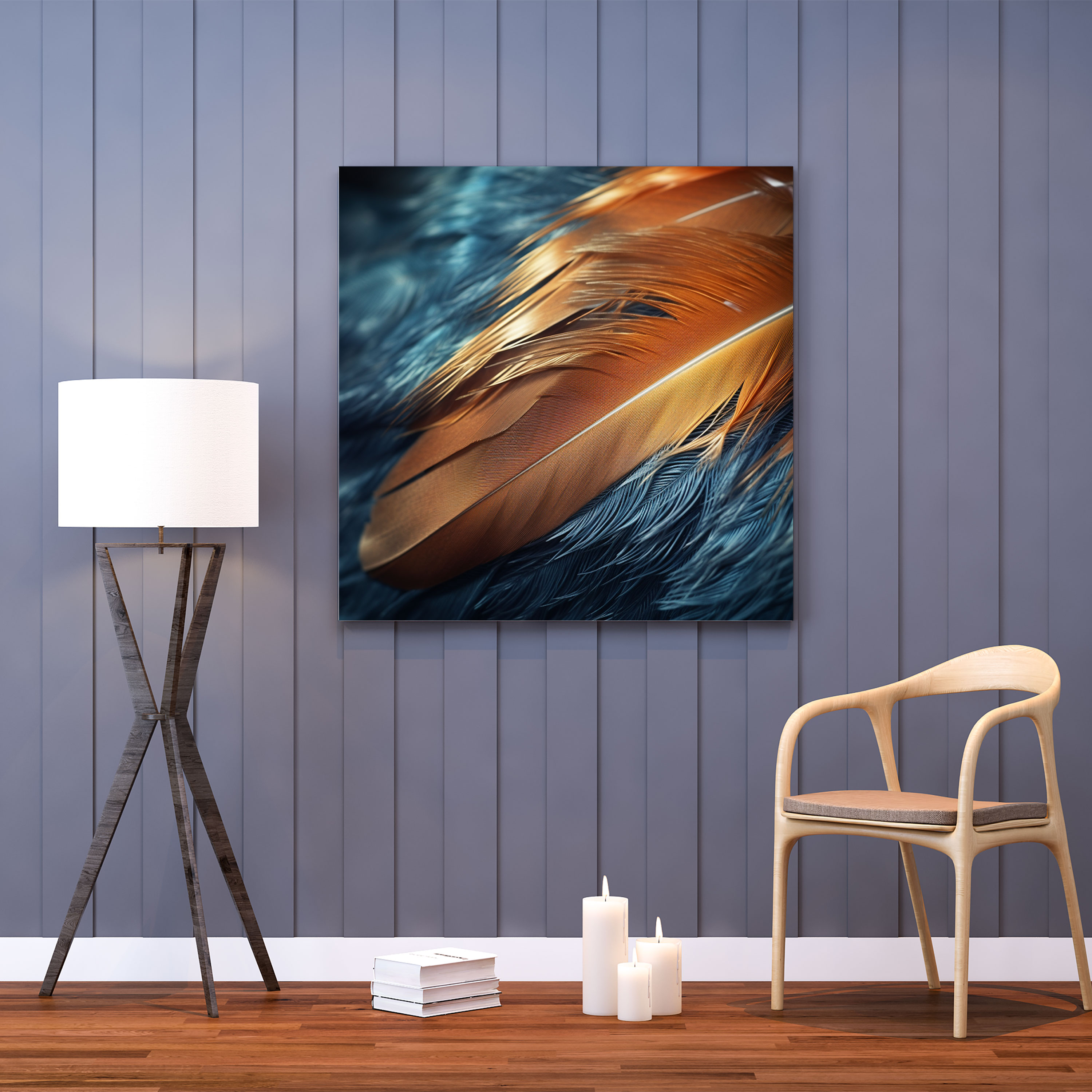 Feather Wall Art - Photorealistic Photograph - Canvas Print - Feather, Home Decoration, Feather Wall Art, Canvas Print