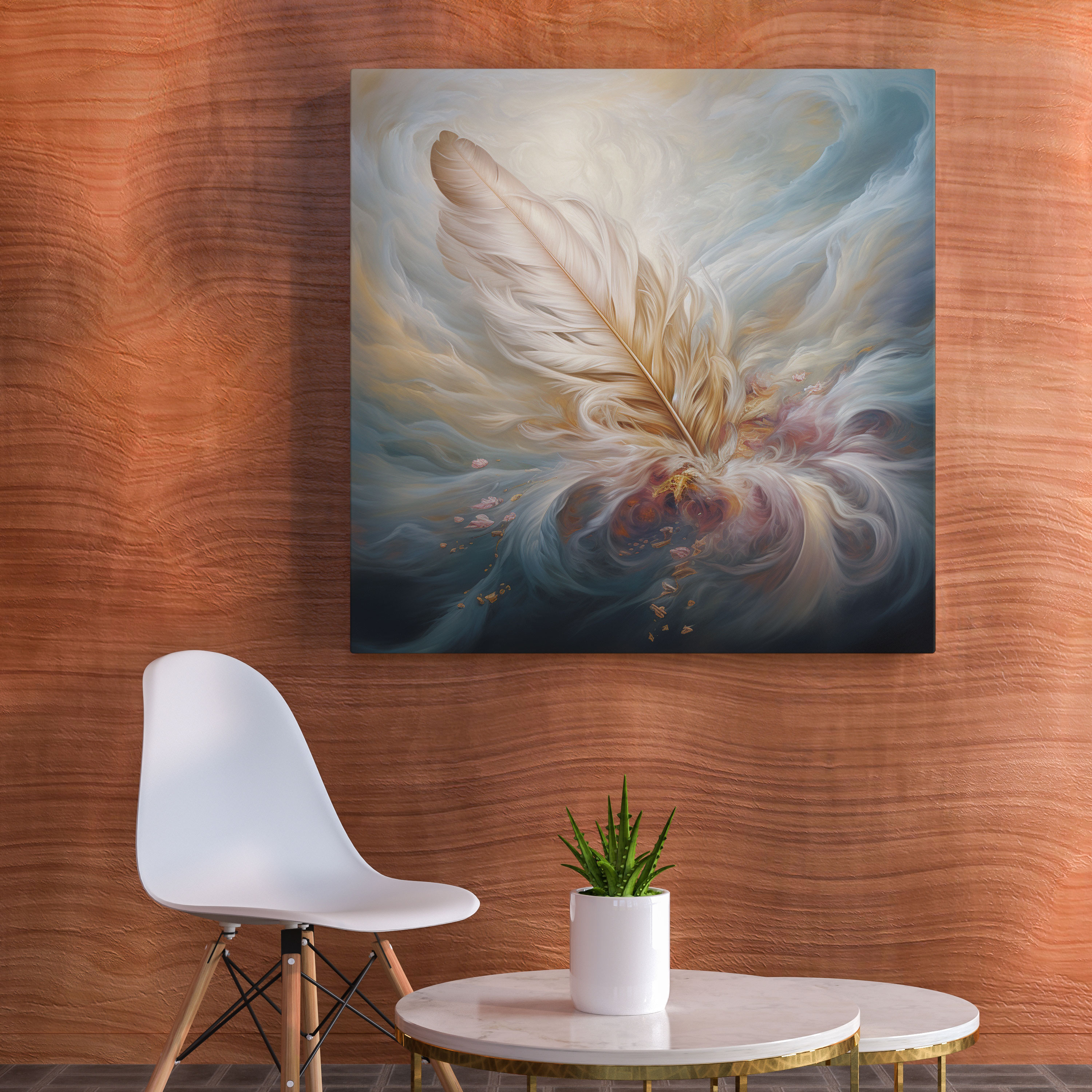 Dream Feather Wall Art - Feather, Painting, Feather, Canvas