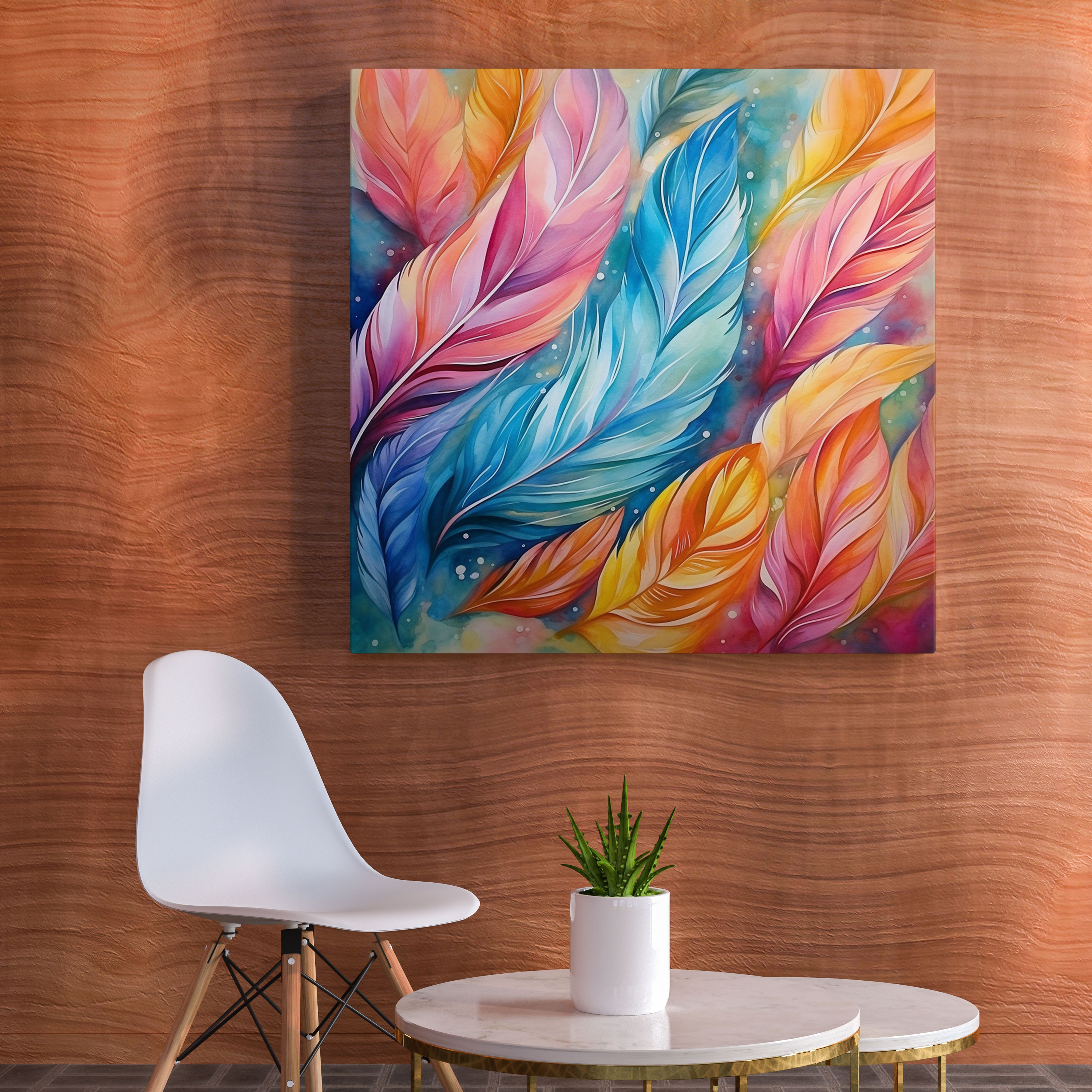 Feather Canvas Print Wall Art - Feather, Canvas, Wall Decoration, Canvas Print