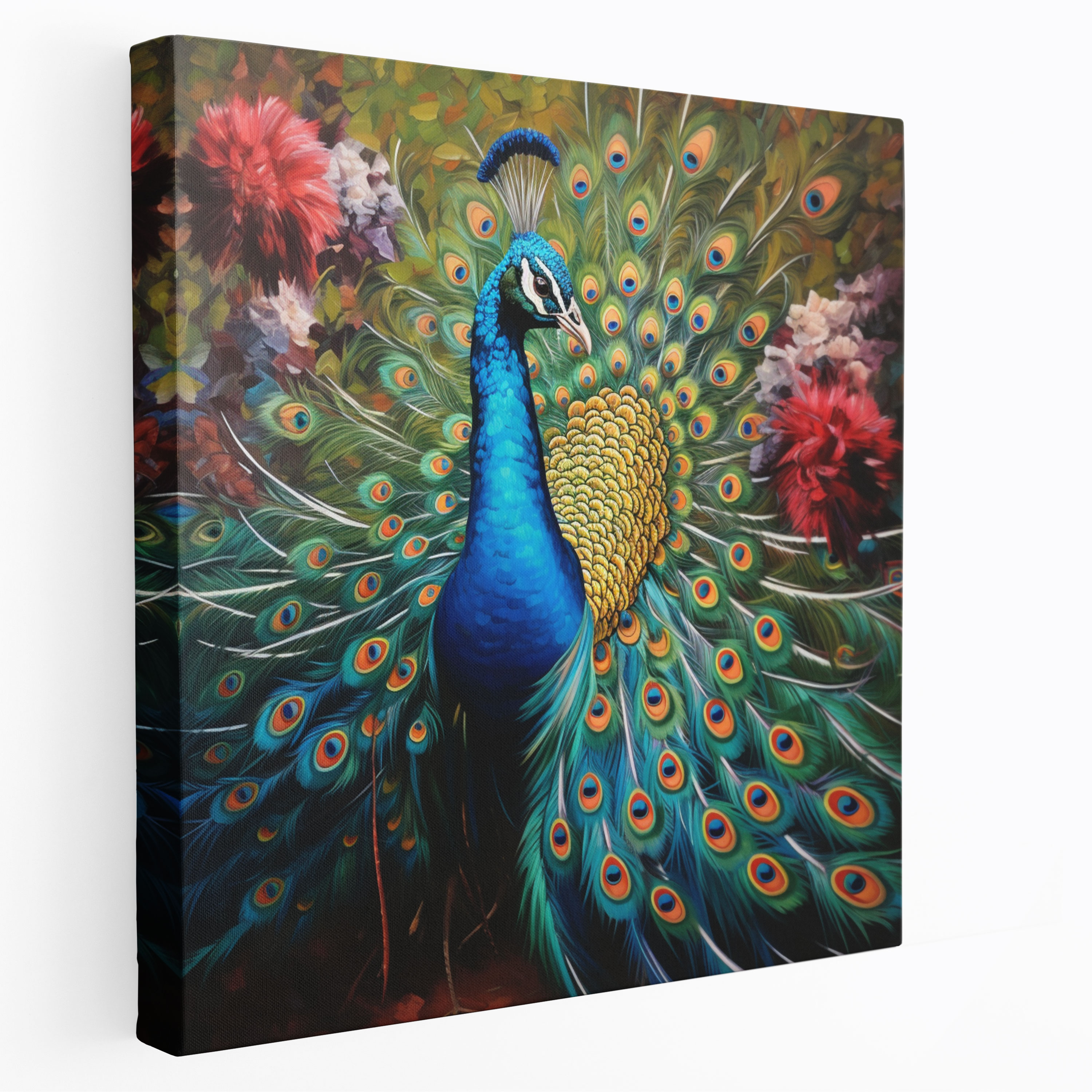Peacock Feather Canvas Print - Feather, Wall Art, Feather, Realistic