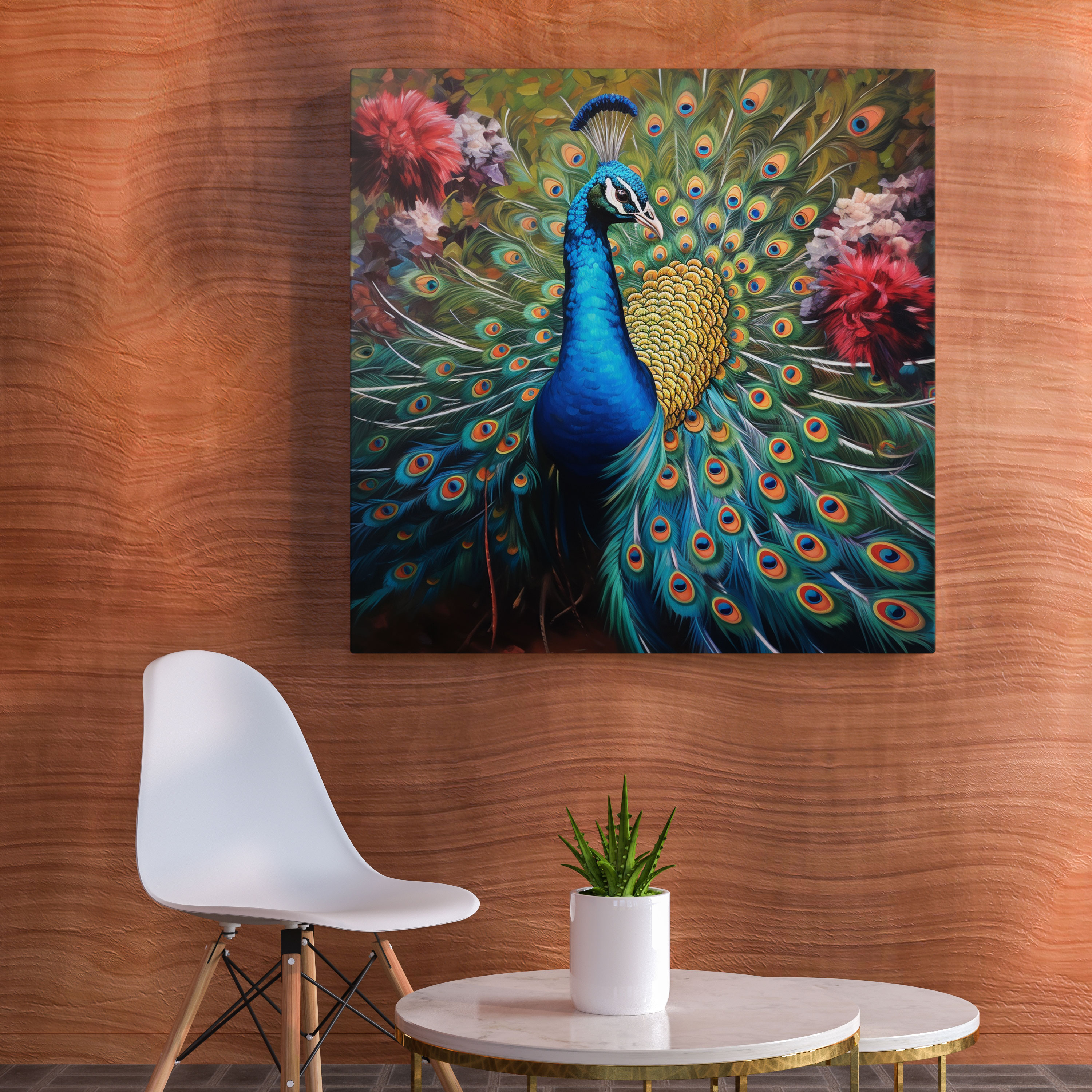 Peacock Feather Canvas Print - Feather, Wall Art, Feather, Realistic