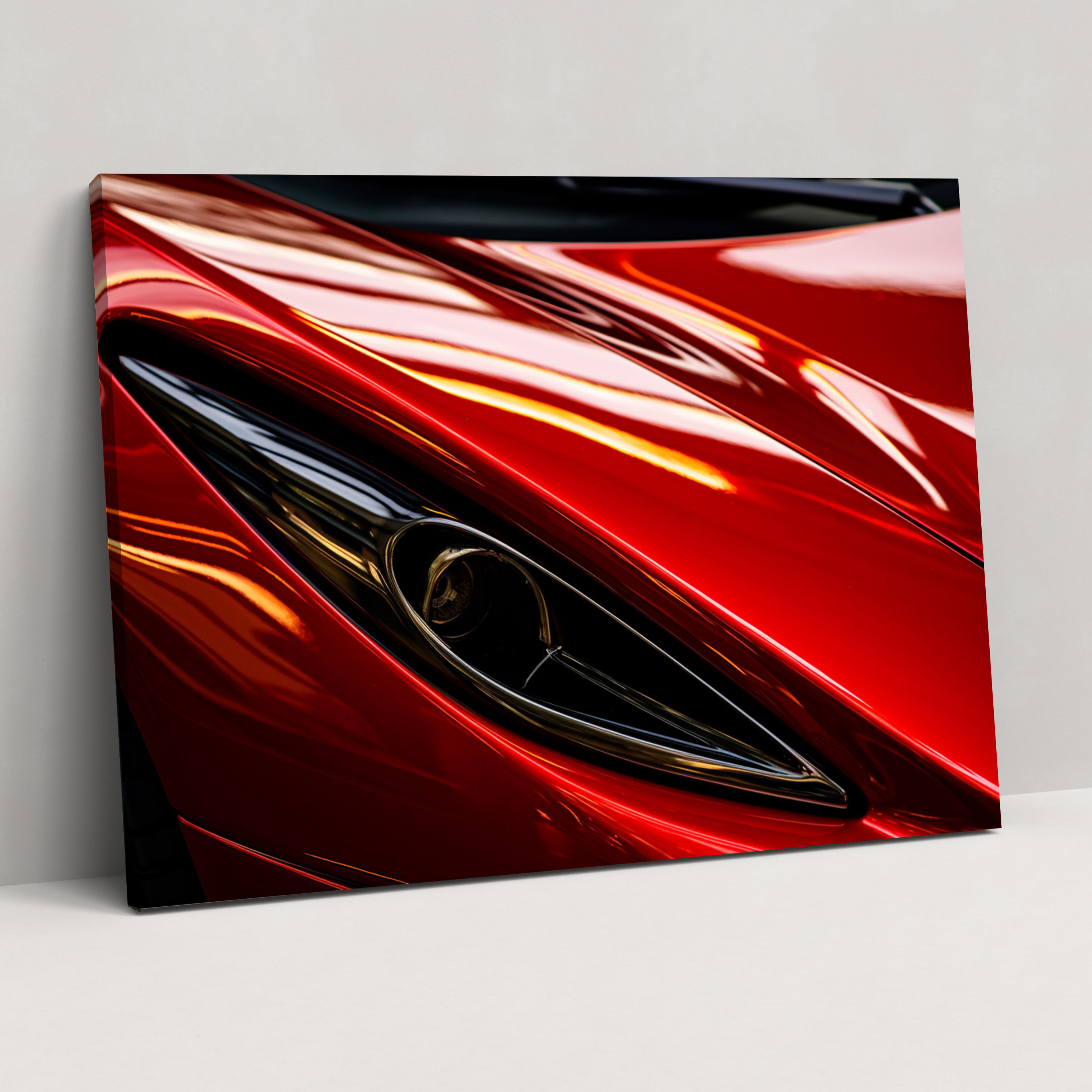 Ferrari Canvas Print - Contemporary Close-Up Wall Art - Ferrari, Performance, Canvas Print, Close-Up Shot