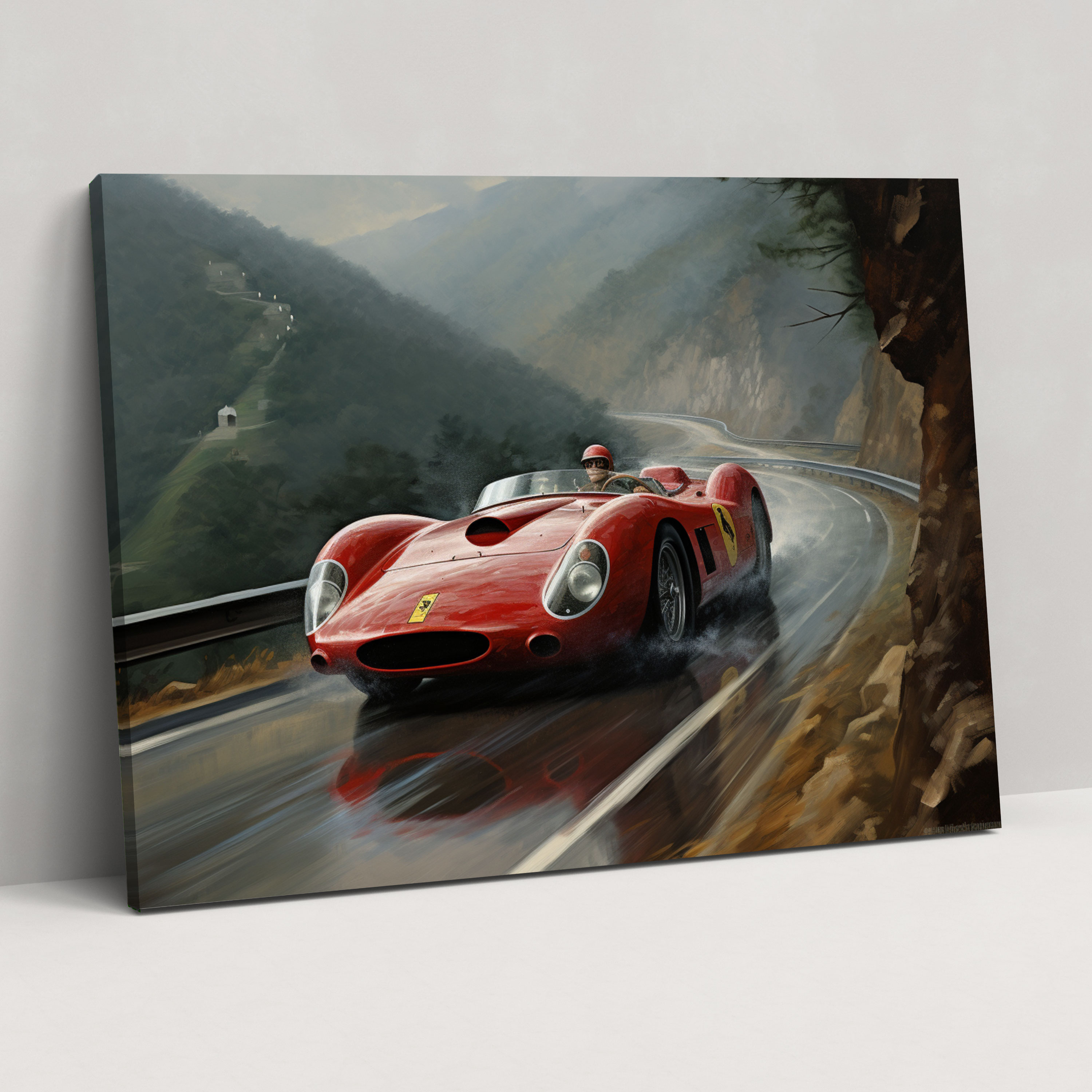 Ferrari Canvas Print - Ferrari, Elegance, Wall Decoration, Canvas Wall Art