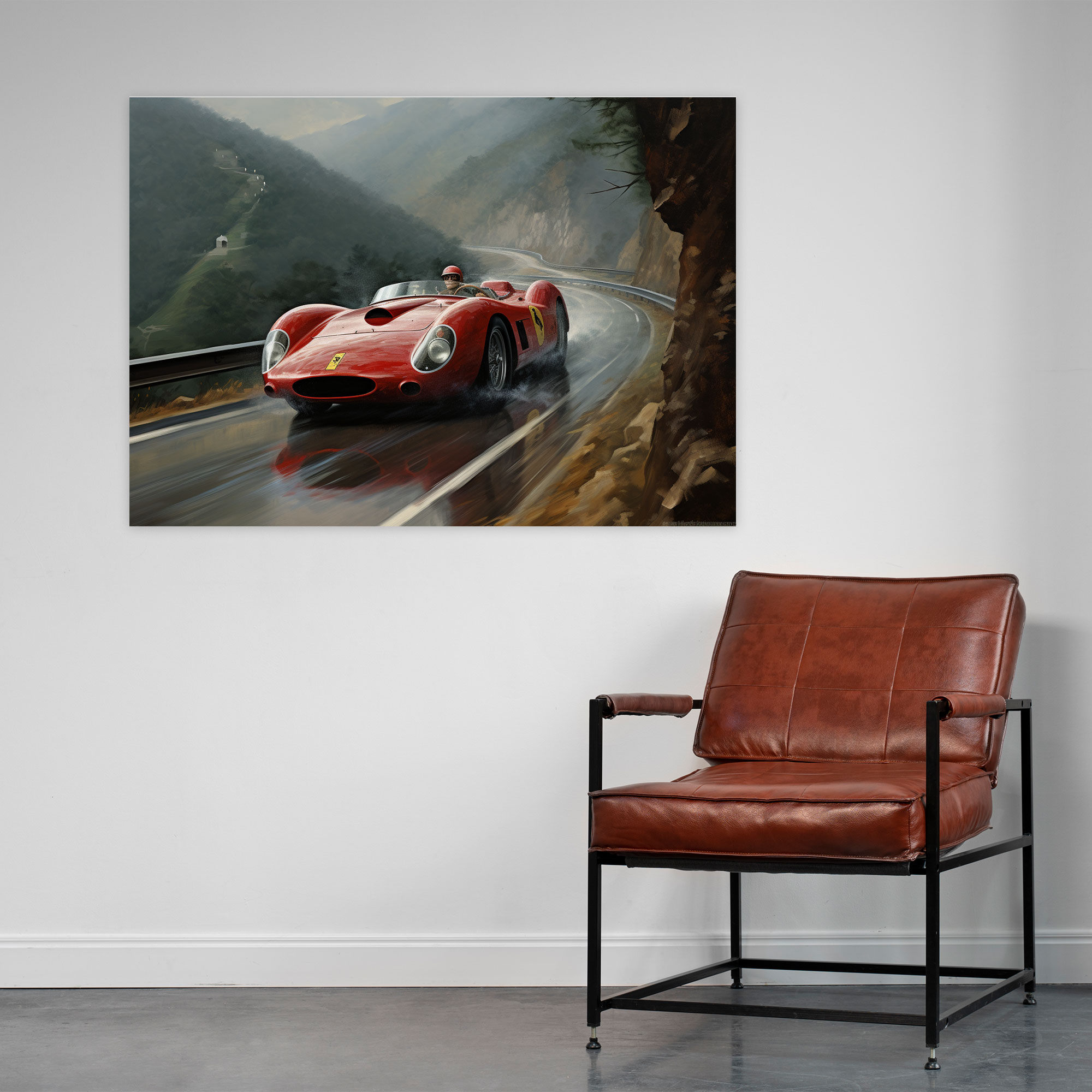 Ferrari Canvas Print - Ferrari, Elegance, Wall Decoration, Canvas Wall Art