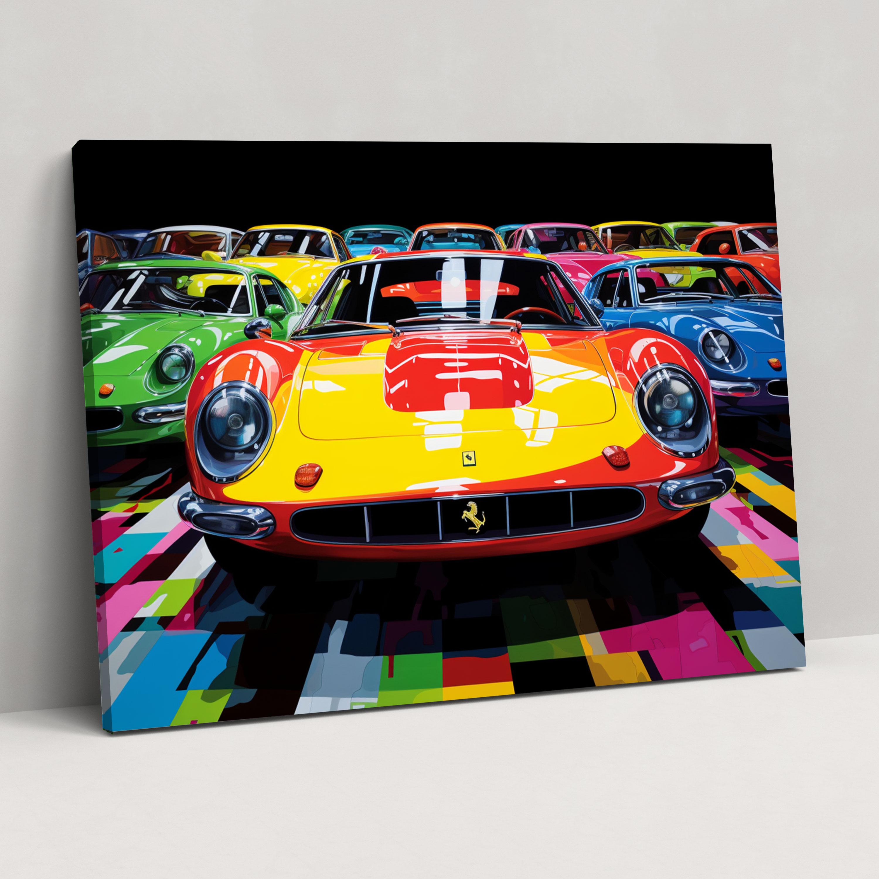 Ferrari Canvas Print - Ferrari, Ferrari Models, Wall Decoration, Excitement