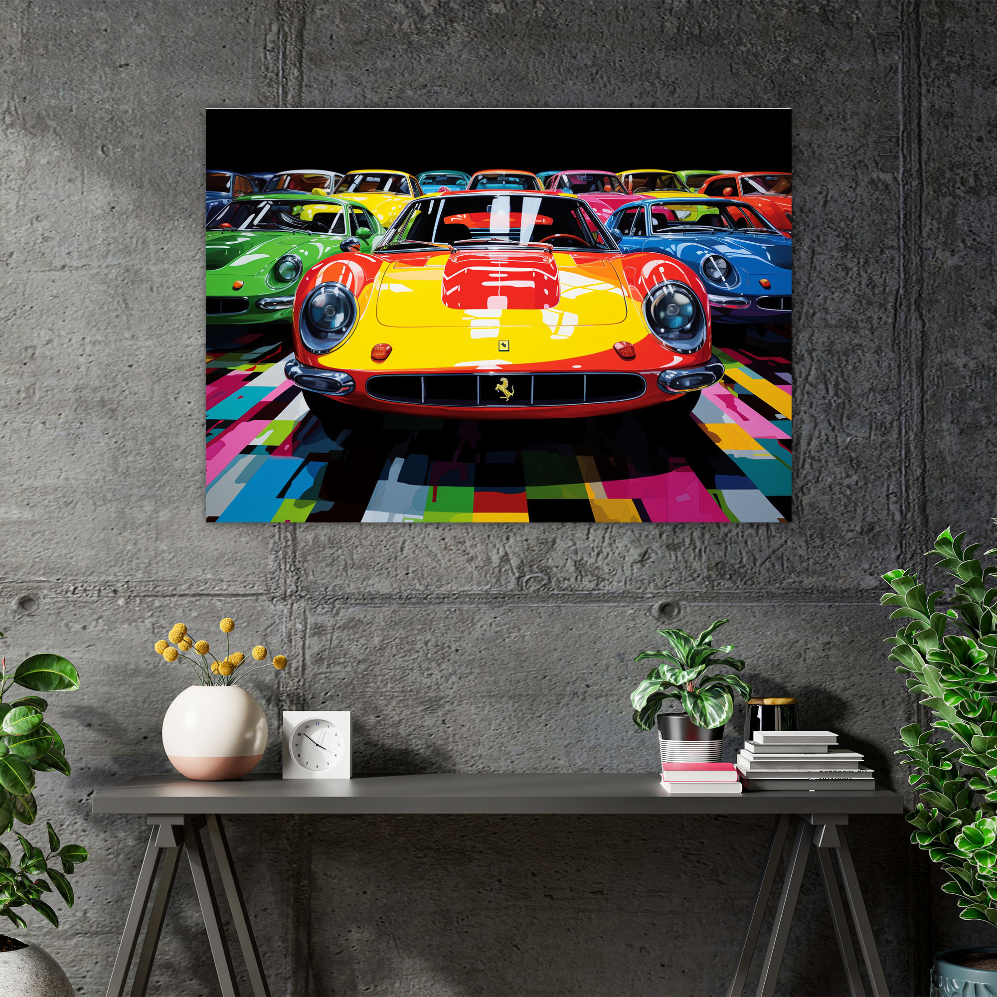 Ferrari Canvas Print - Ferrari, Ferrari Models, Wall Decoration, Excitement