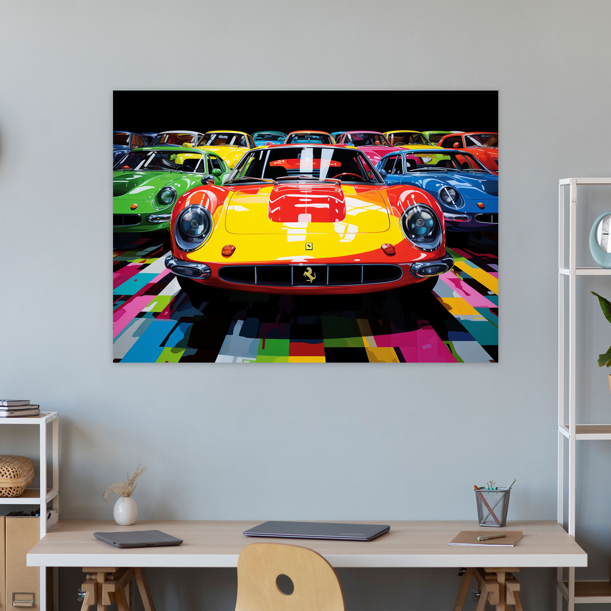Ferrari Canvas Print - Ferrari, Ferrari Models, Wall Decoration, Excitement