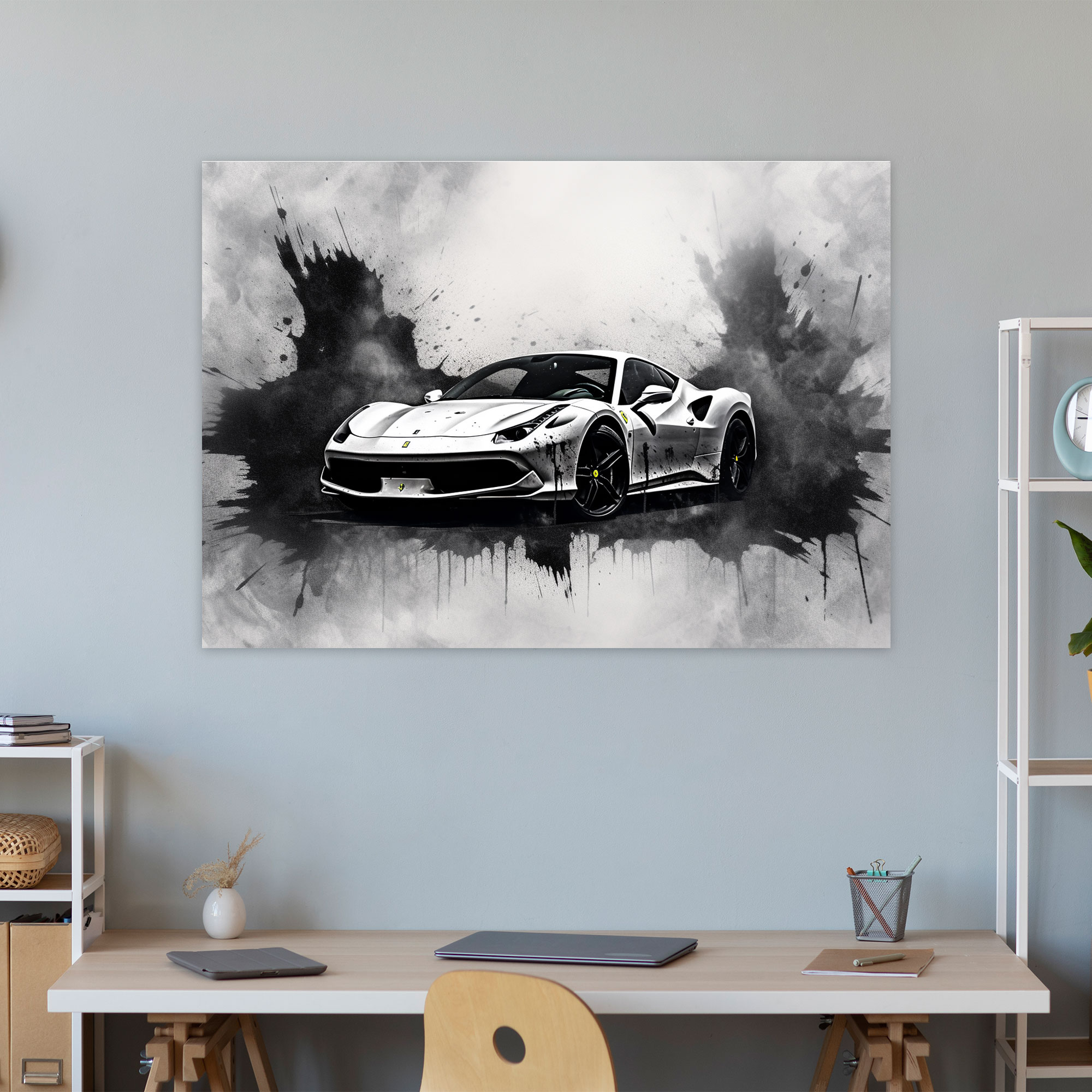 Ferrari Wall Art - Ferrari, Wall Decoration, Canvas Wall Art, Wall Art