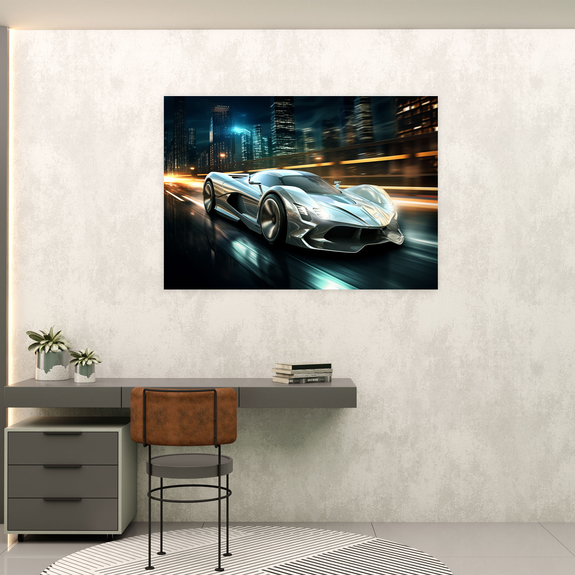 Ferrari Wall Decoration - Ferrari, Digital Illustration, Wall Art, Home Decoration