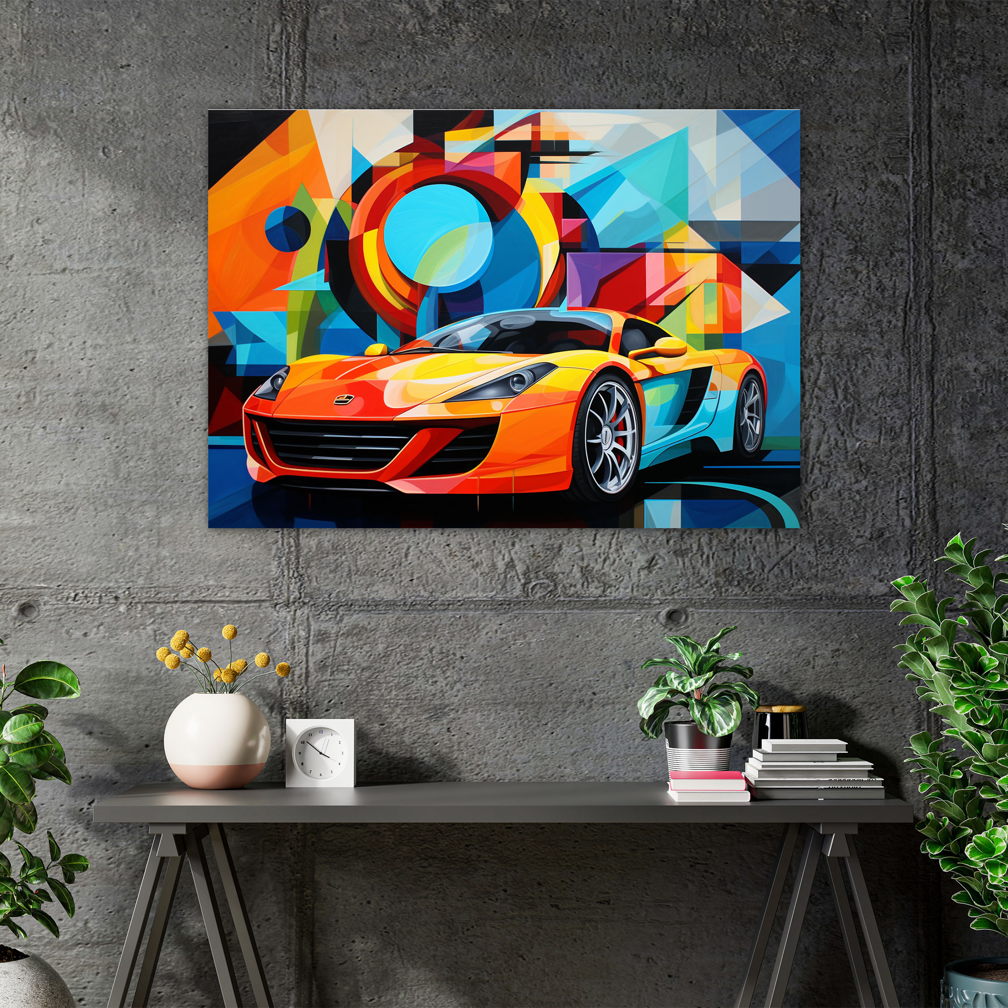 Ferrari Duvar Sanatı - Ferrari Duvar Dekorasyonu Duvar Sanatı Kanvas Tablo Duvar Sanatı