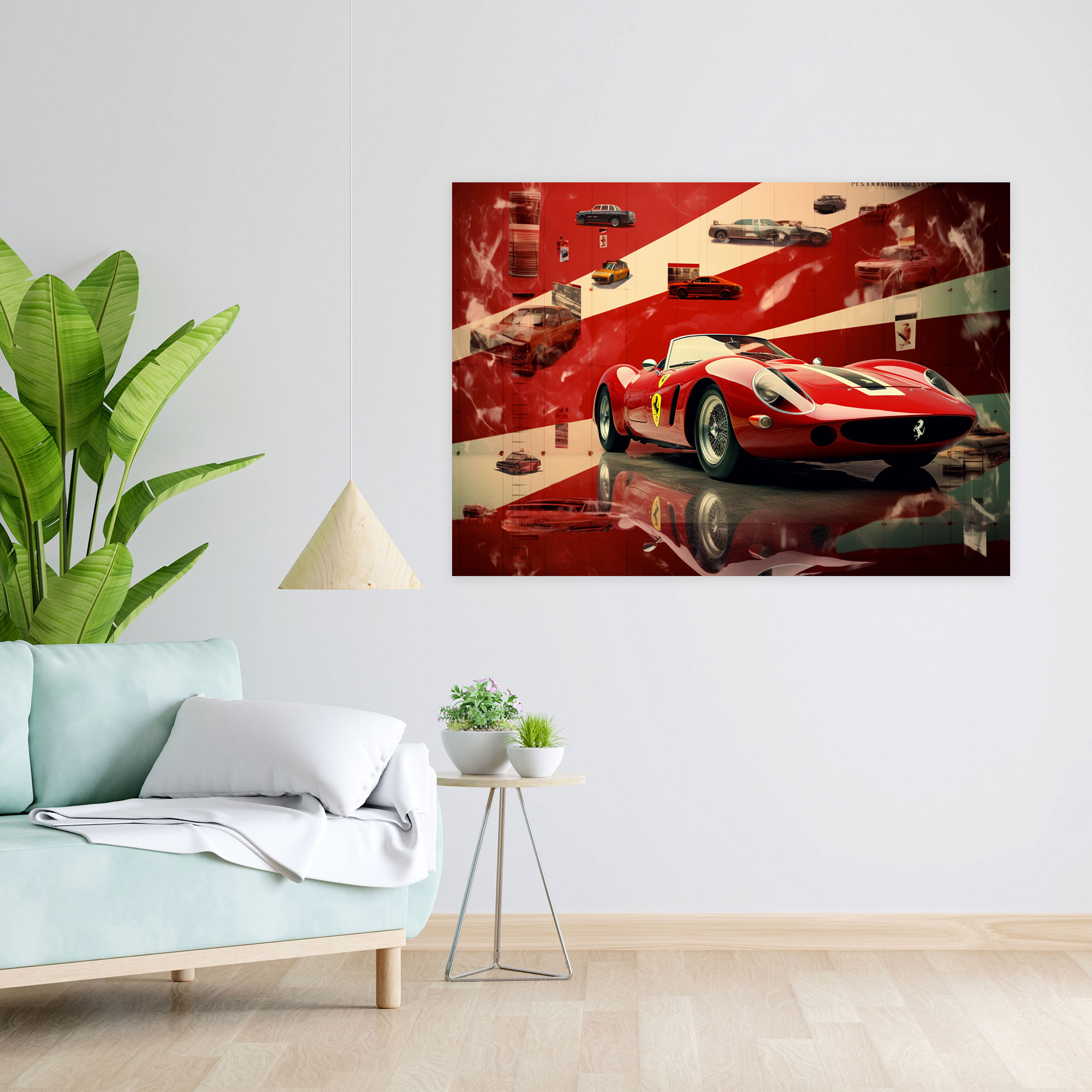 Ferrari Koleksiyon Kanvas Tablo - Ferrari Efsanevi Ferrari İmajlarının Koleksiyonu Duvar Sanatı Zamansız Tasarım