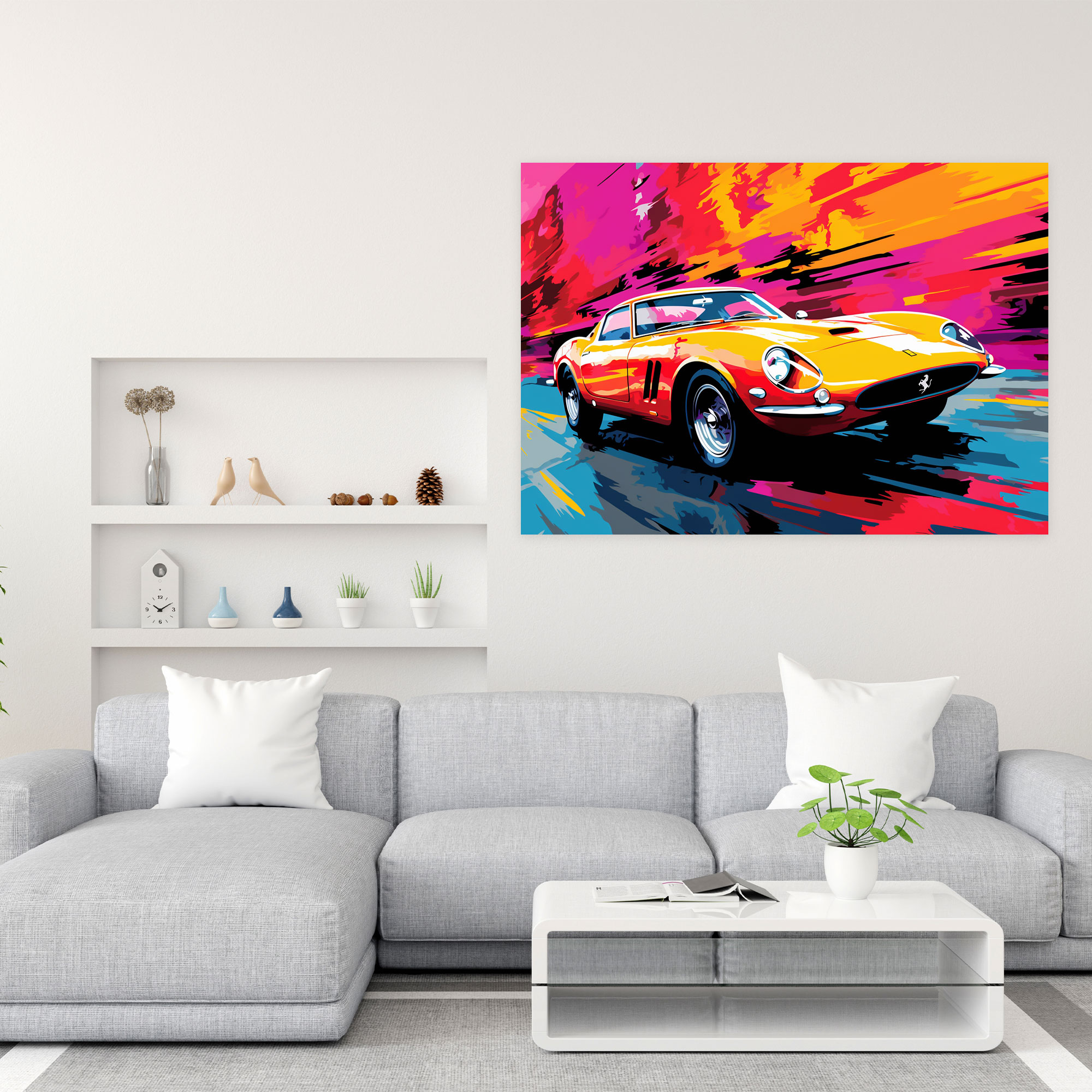 Ferrari Canvas Print - Pop Art Energy - Ferrari, Canvas, Ferrari, Canvas Print