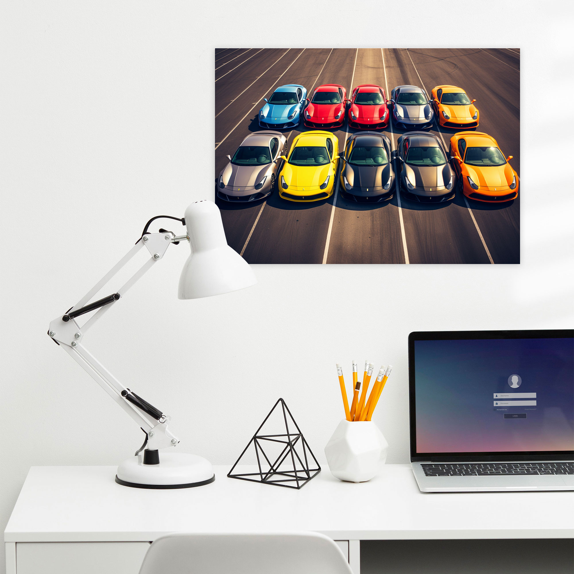 Ferrari Canvas Print - Power And Luxury - Ferrari, Canvas Print, Canvas Wall Art, Ferrari