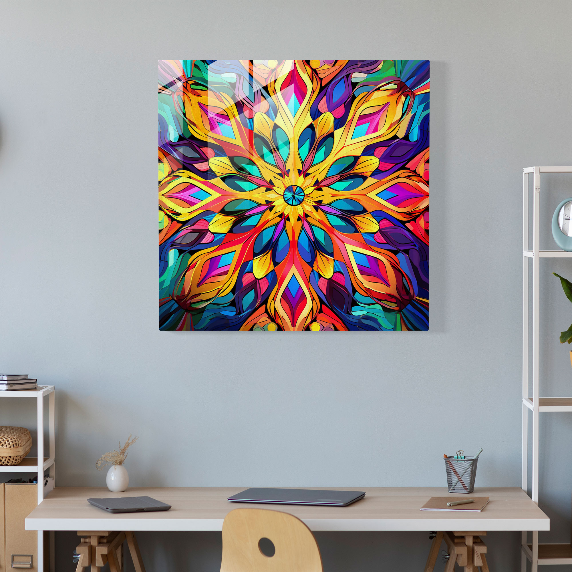 Funkykaleido Glass Print - Funky, Glass Print, Modern Art, Glass Art