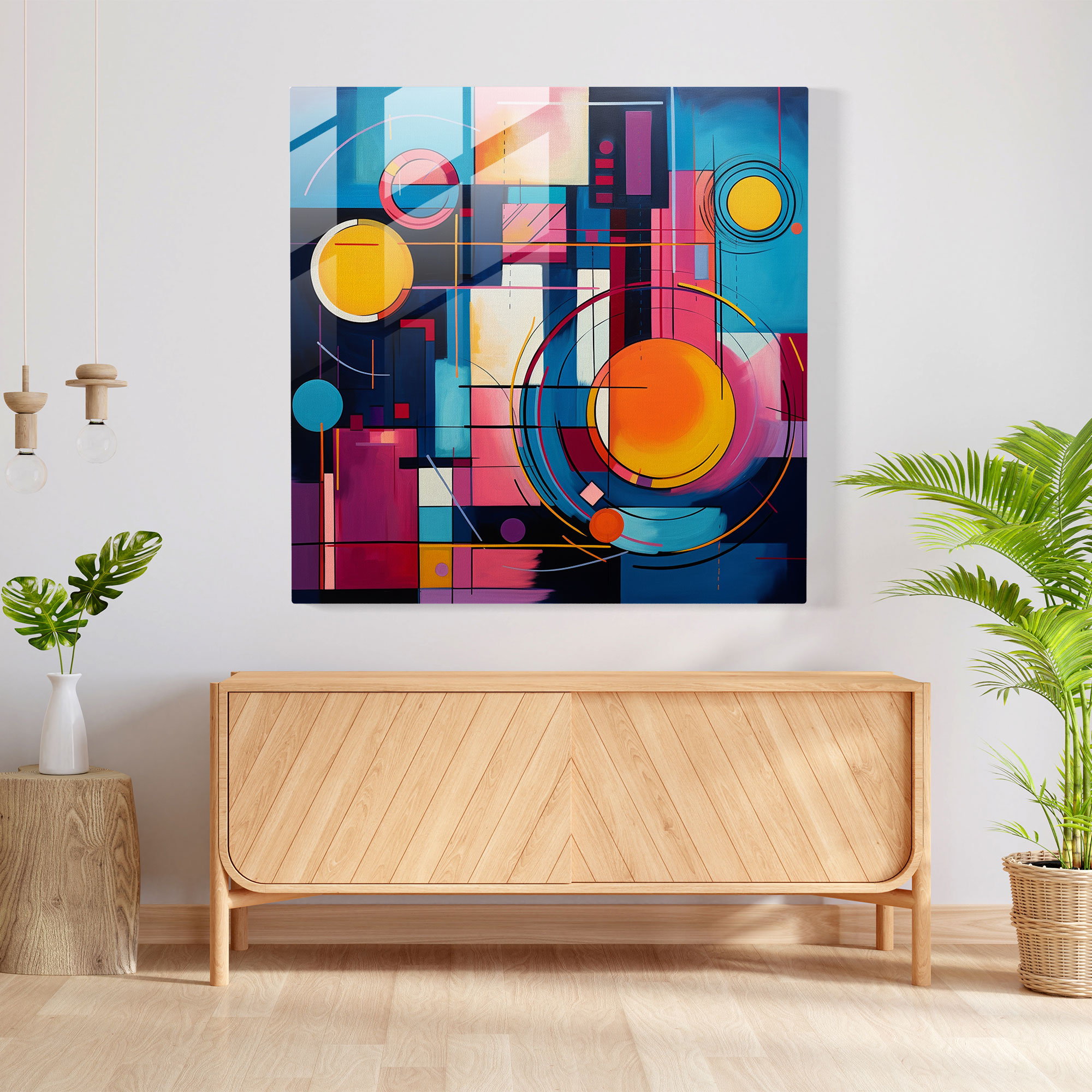 Funky Abstract Glass Print - Funky, Abstract Art, Funky, Glass Print