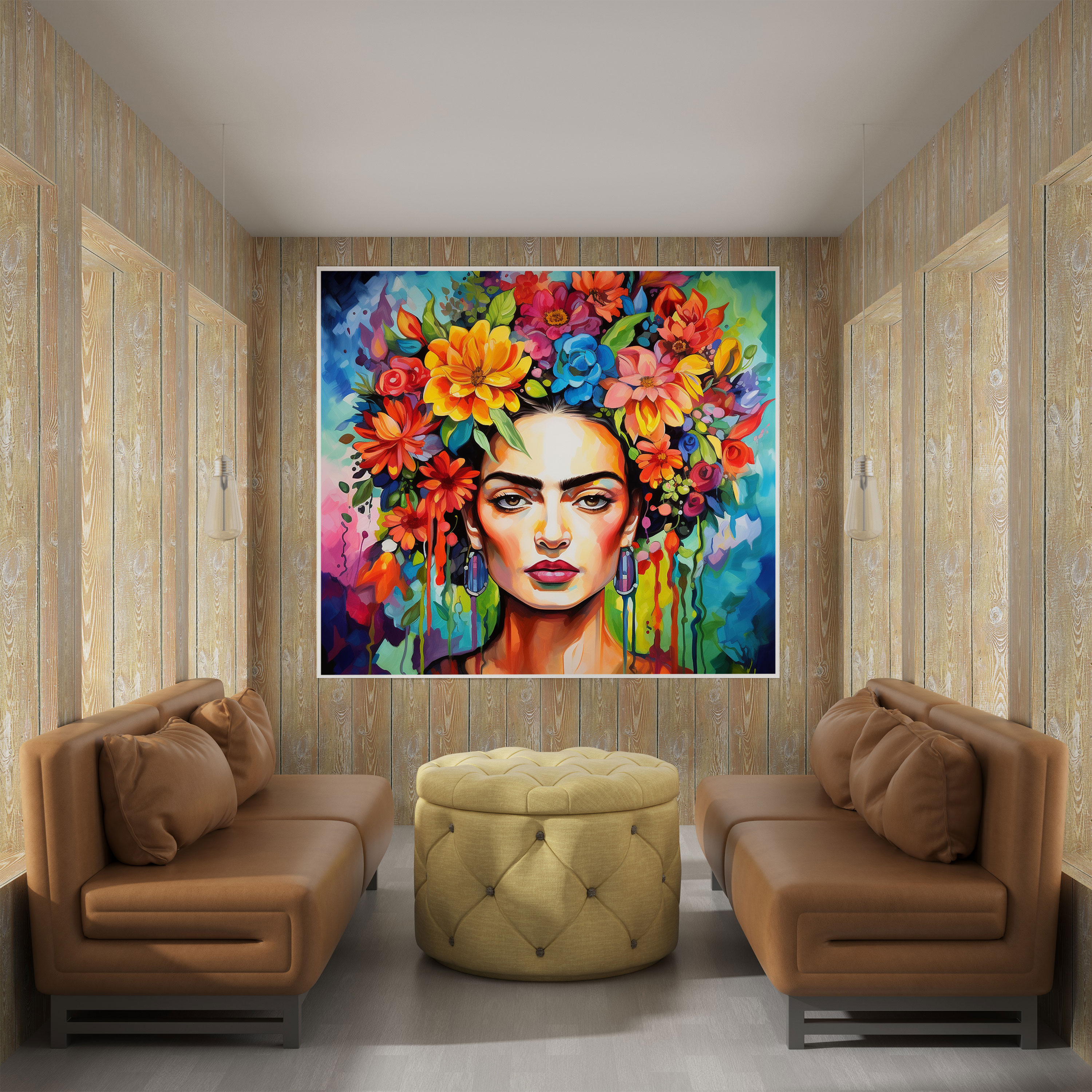 Frida Kahlo Canvas Wall Art - Frida Kahlo, Wall Decoration, Home Decoration, Canvas
