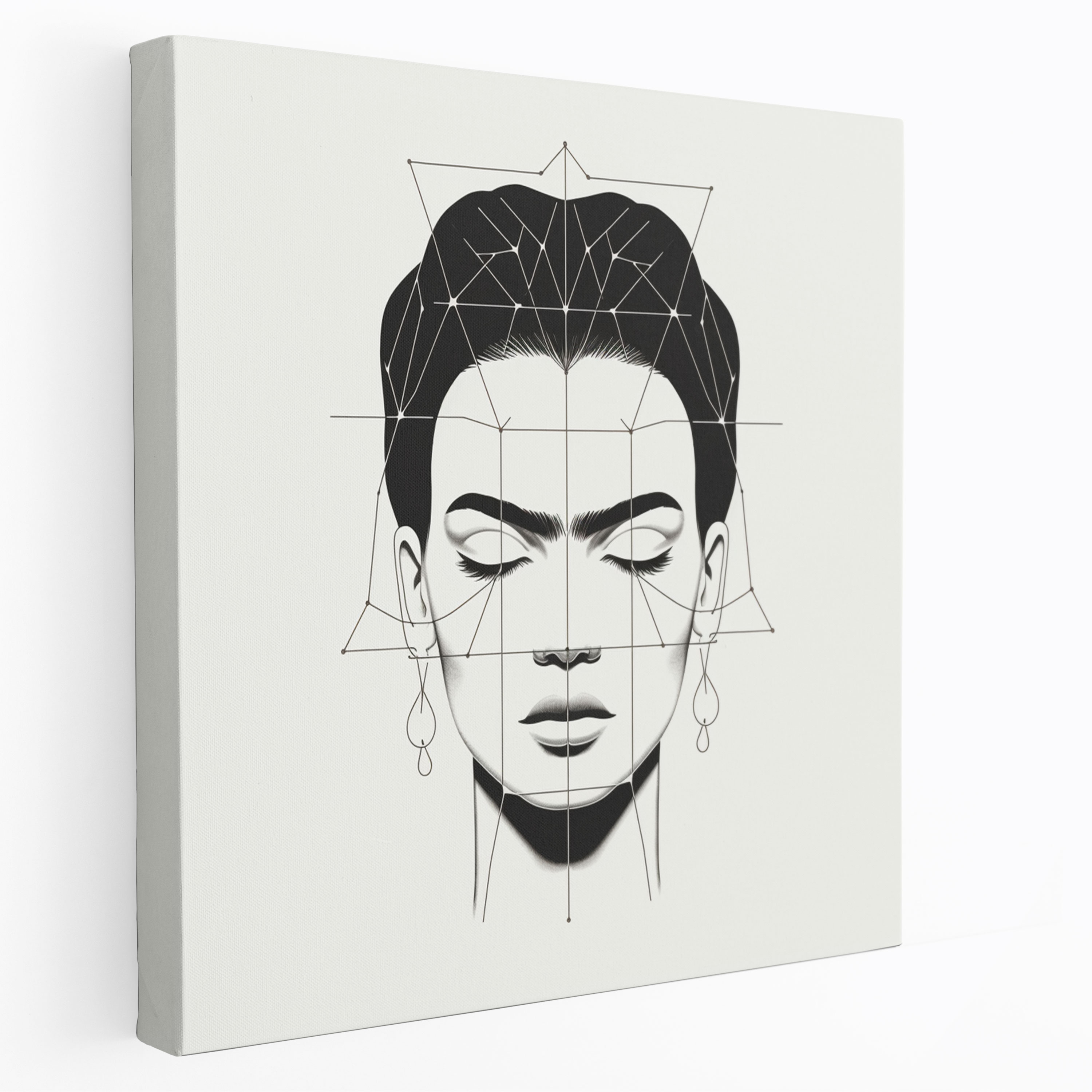 Minimalist Frida Kahlo Kanvas Tablo Sanatı - Frida Kahlo Çizgi Kanvas Karakteristik Özellikler