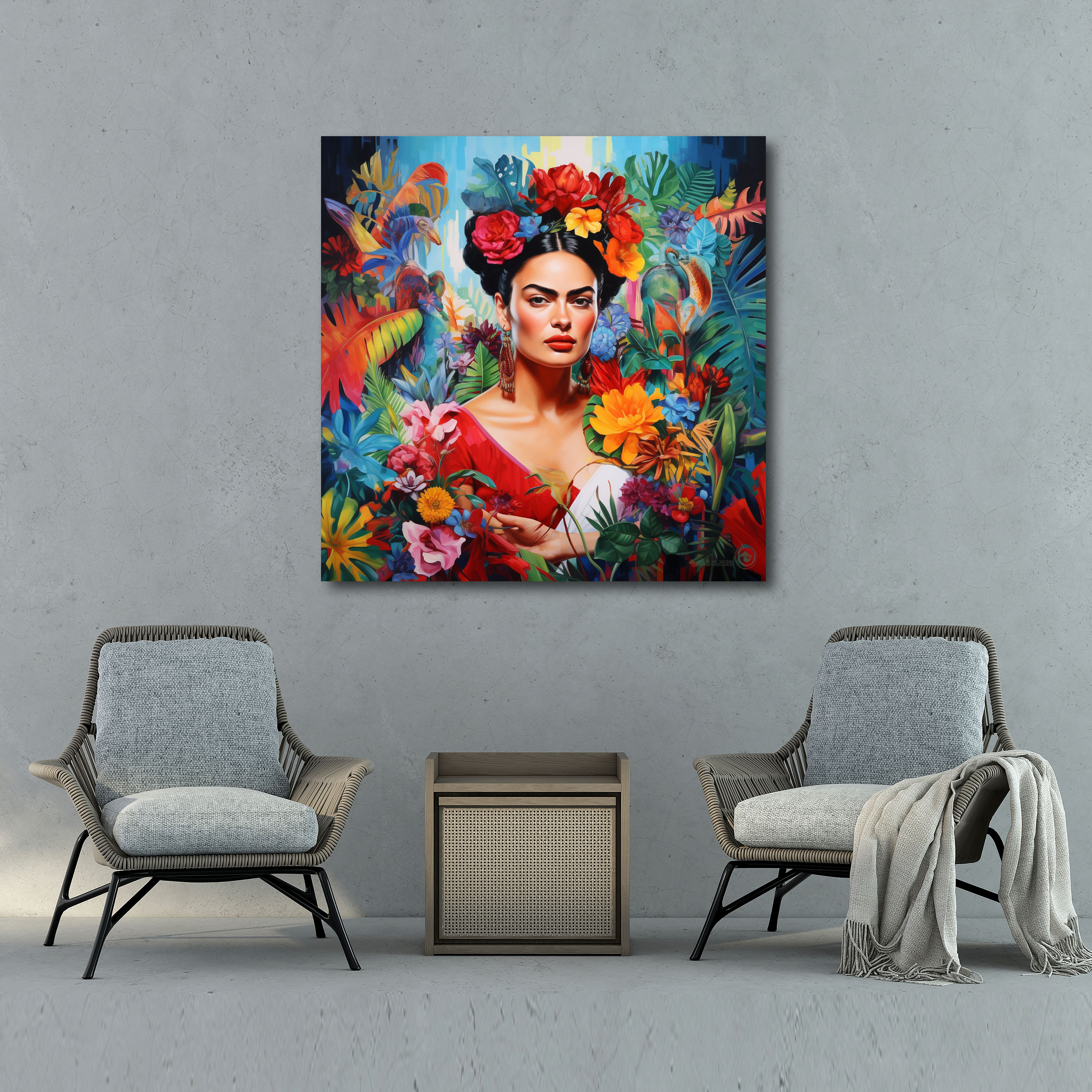 Frida Kahlo Canvas Print - Frida Kahlo, Passion, Canvas Wall Art, Frida Kahlo