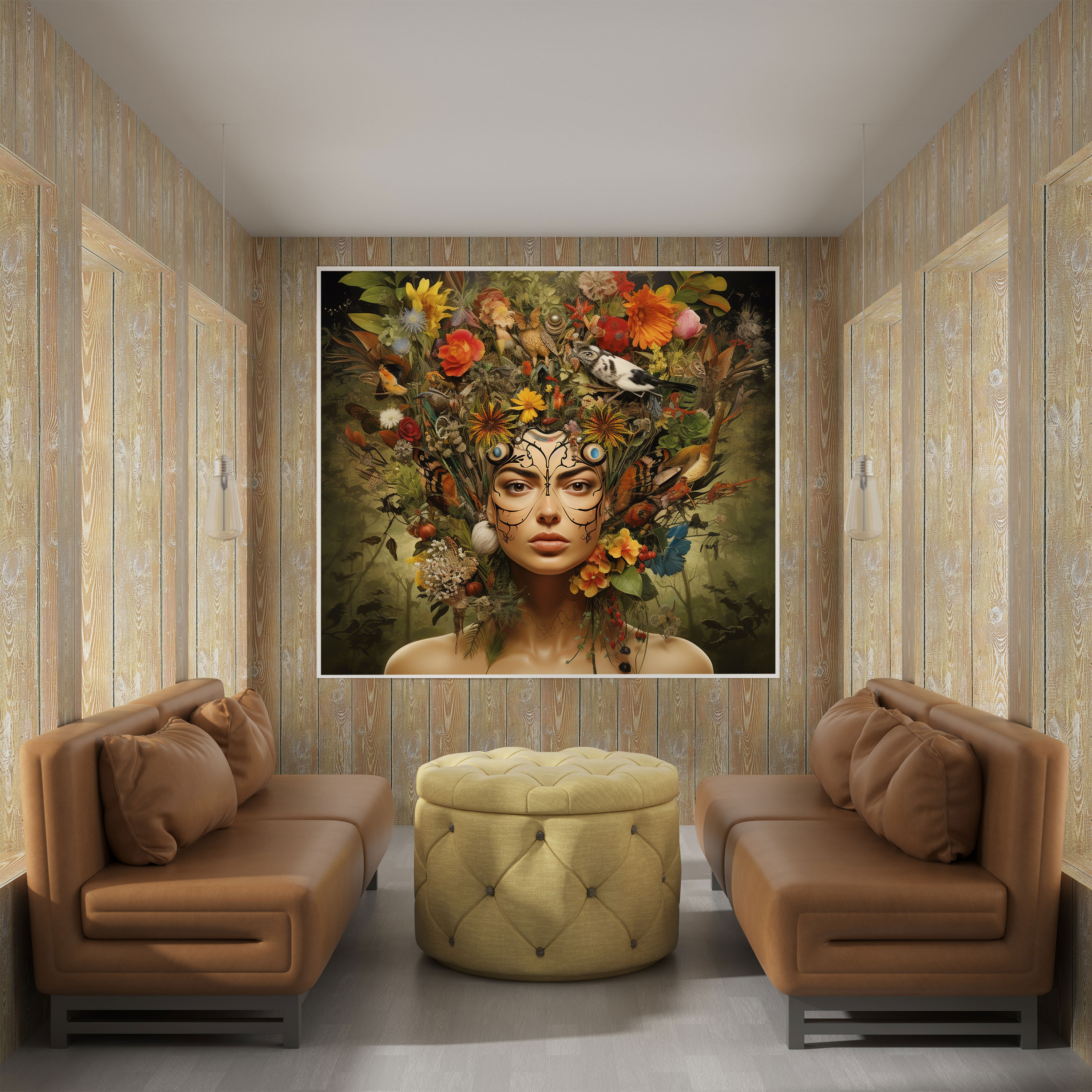 Frida Kahlo Canvas Print - Frida Kahlo, Frida Kahlo, Surrealistic Portrait, Canvas Wall Art