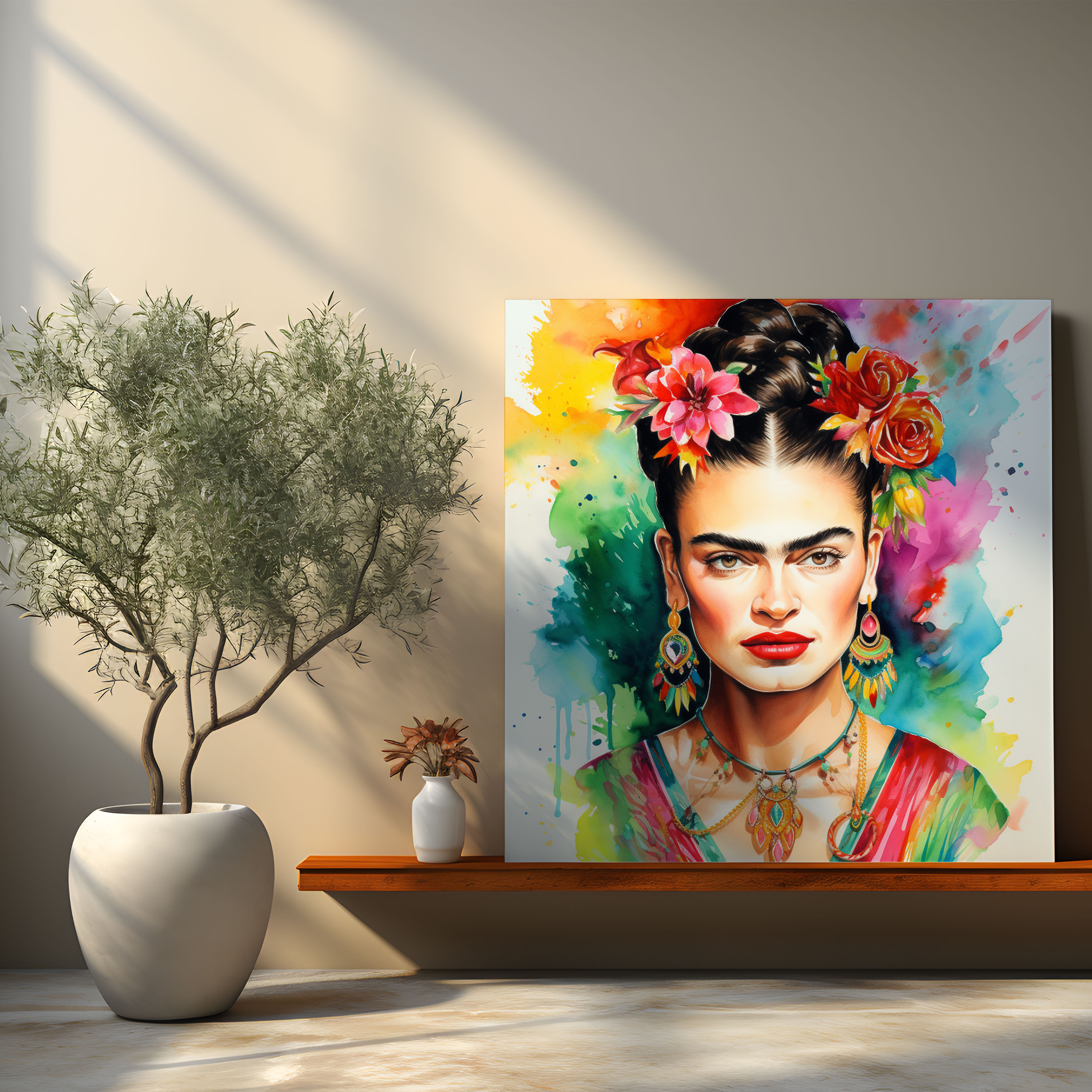 Frida Kahlo Duvar Sanatı - Ev Dekorasyonu Kanvas Tablo Duvar Dekorasyonu