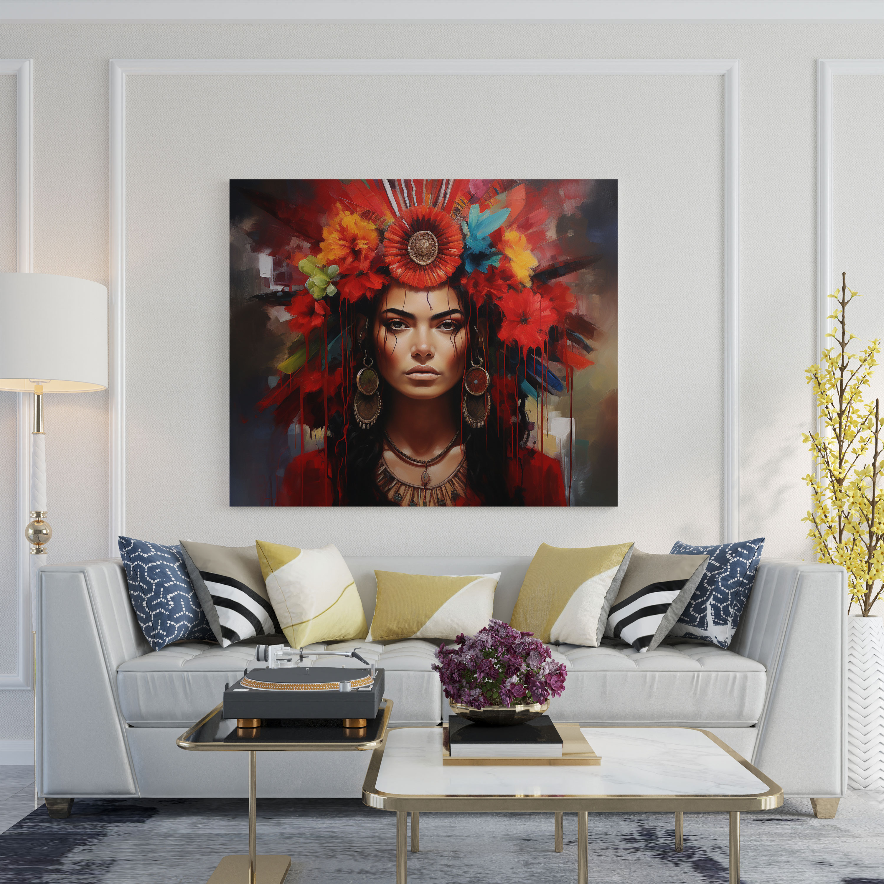Frida Kahlo High Quality Canvas Print - Frida Kahlo, Oil Painting, Canvas Print, Home Decoration