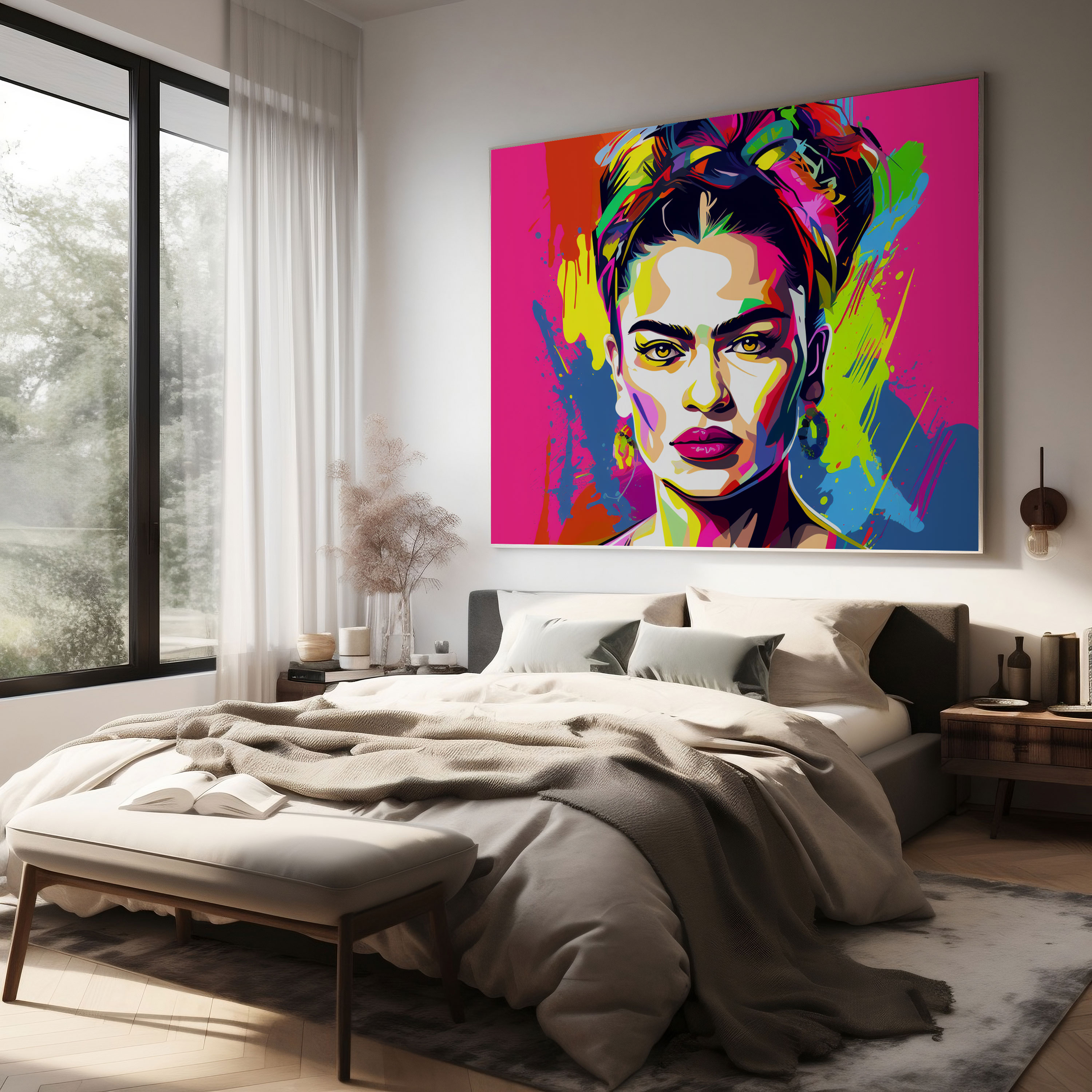 Frida Kahlo Contemporary Canvas Print - Frida Kahlo, Canvas, Canvas Wall Art, Canvas Print
