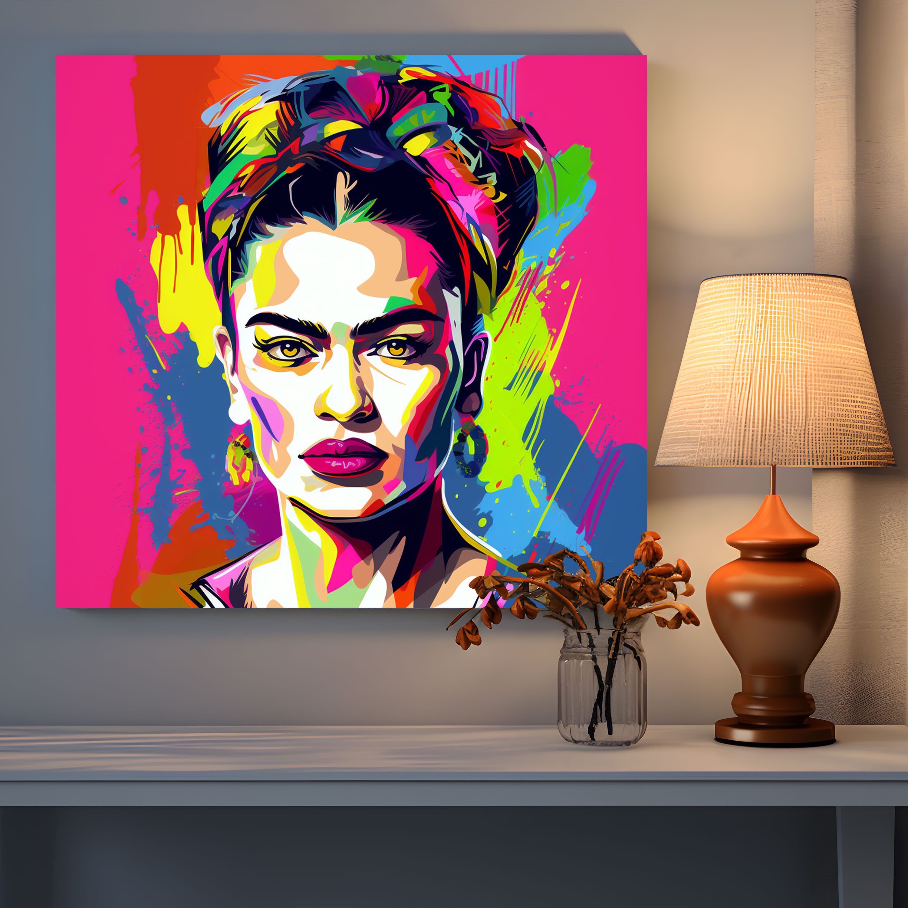 Frida Kahlo Contemporary Canvas Print - Frida Kahlo, Canvas, Canvas Wall Art, Canvas Print