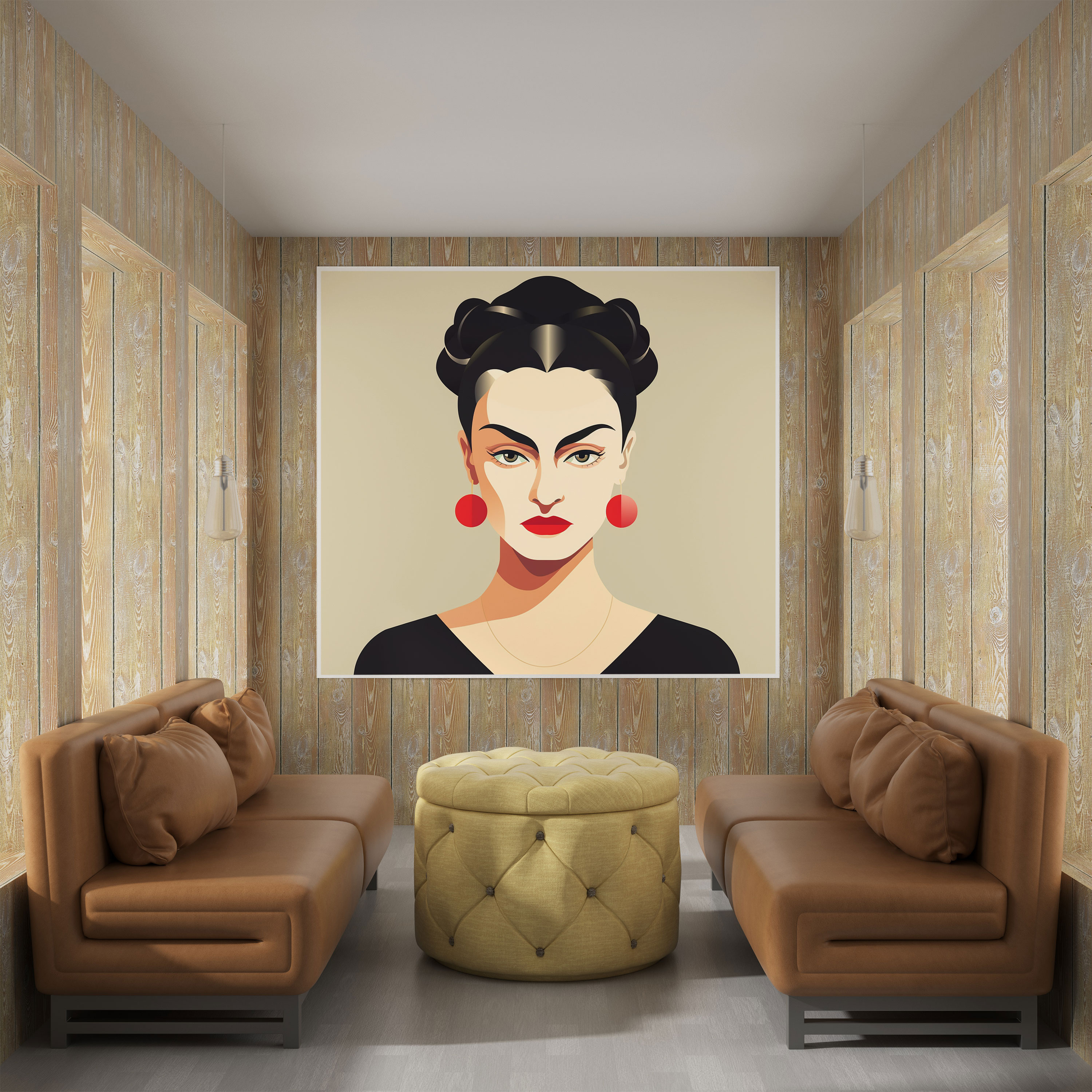 Frida Kahlo Kanvas Tablo - Minimalist Sanat Eseri