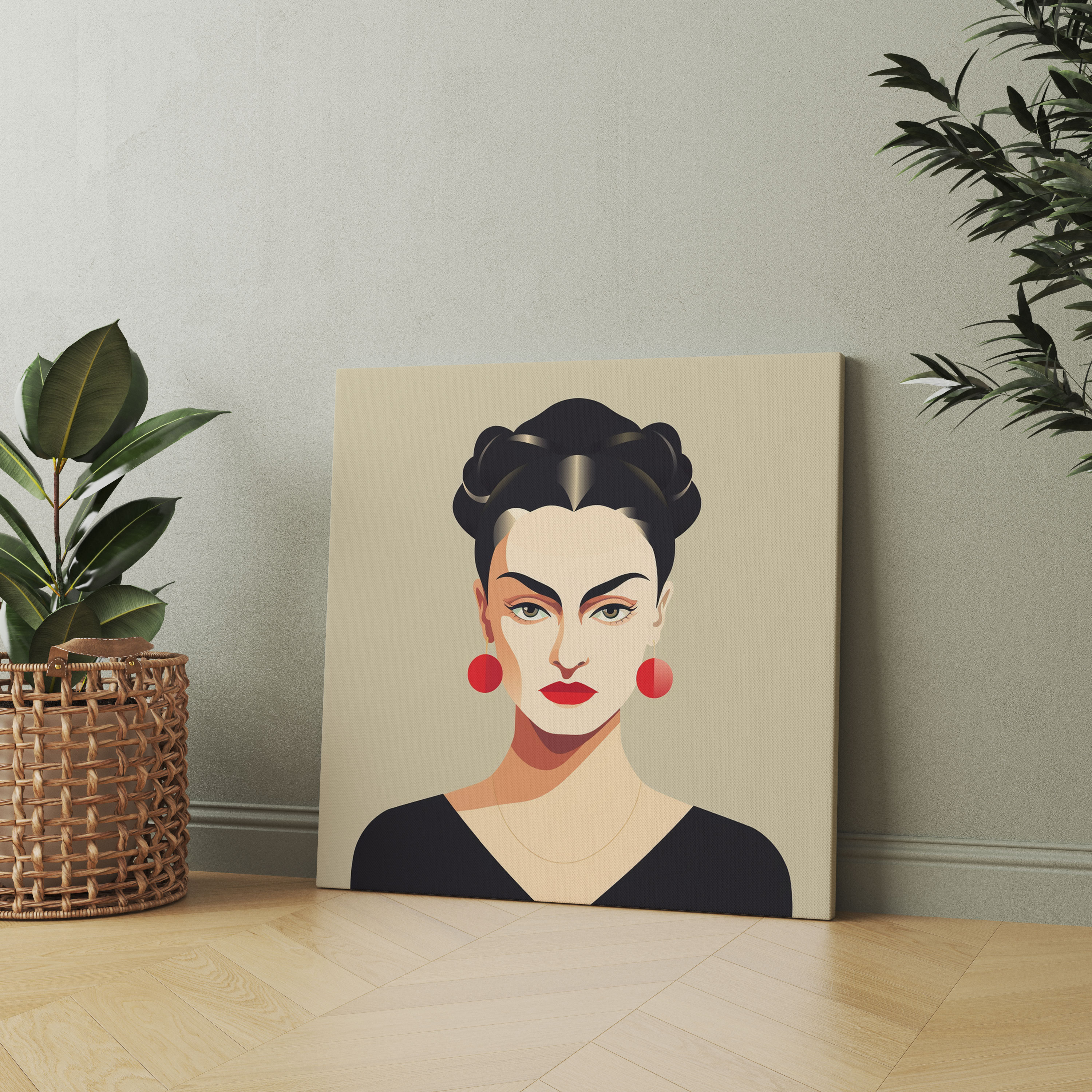 Frida Kahlo Kanvas Tablo - Minimalist Sanat Eseri