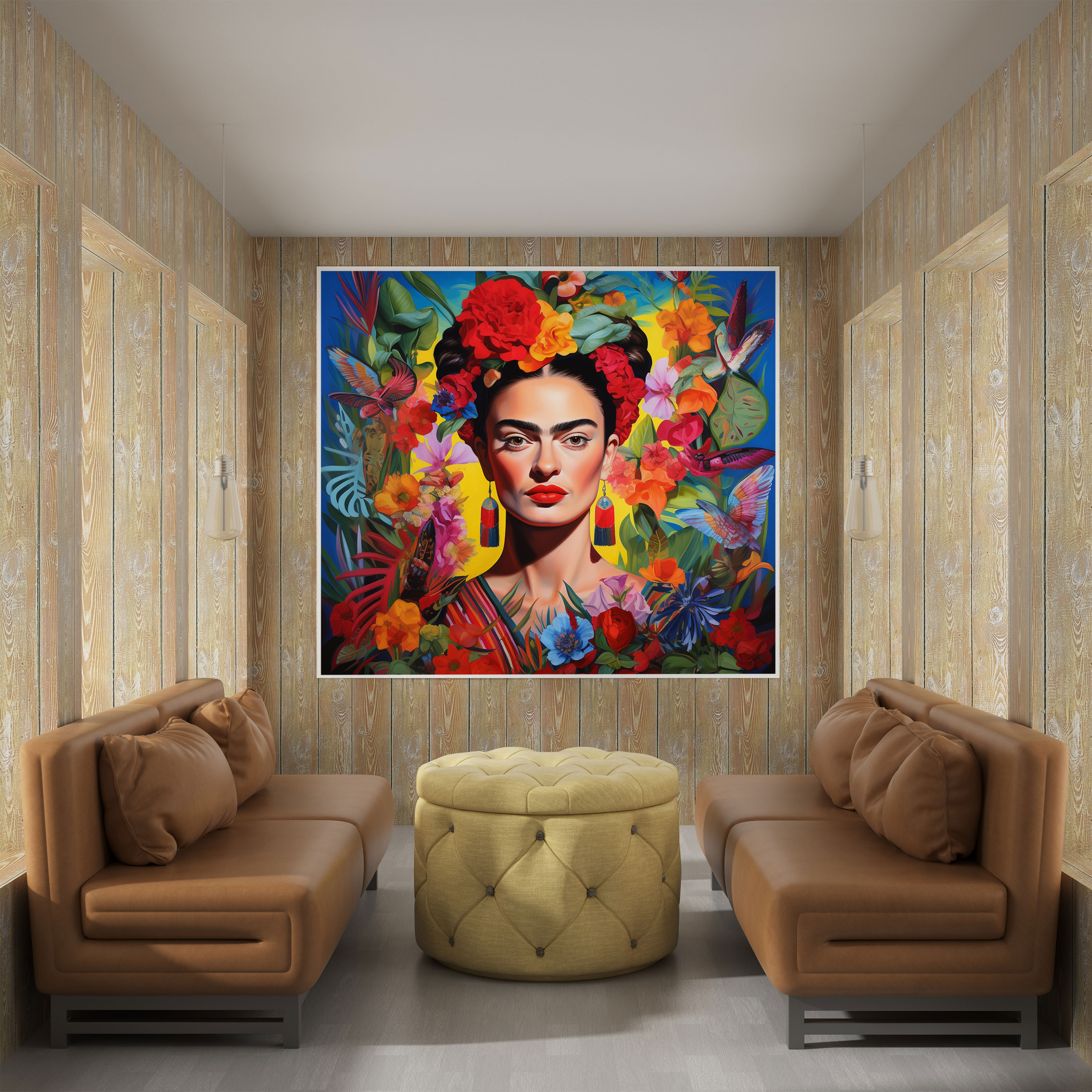 Frida Kahlo Canvas Print - Frida Kahlo, Canvas Wall Art, Vibrant, Wall Art