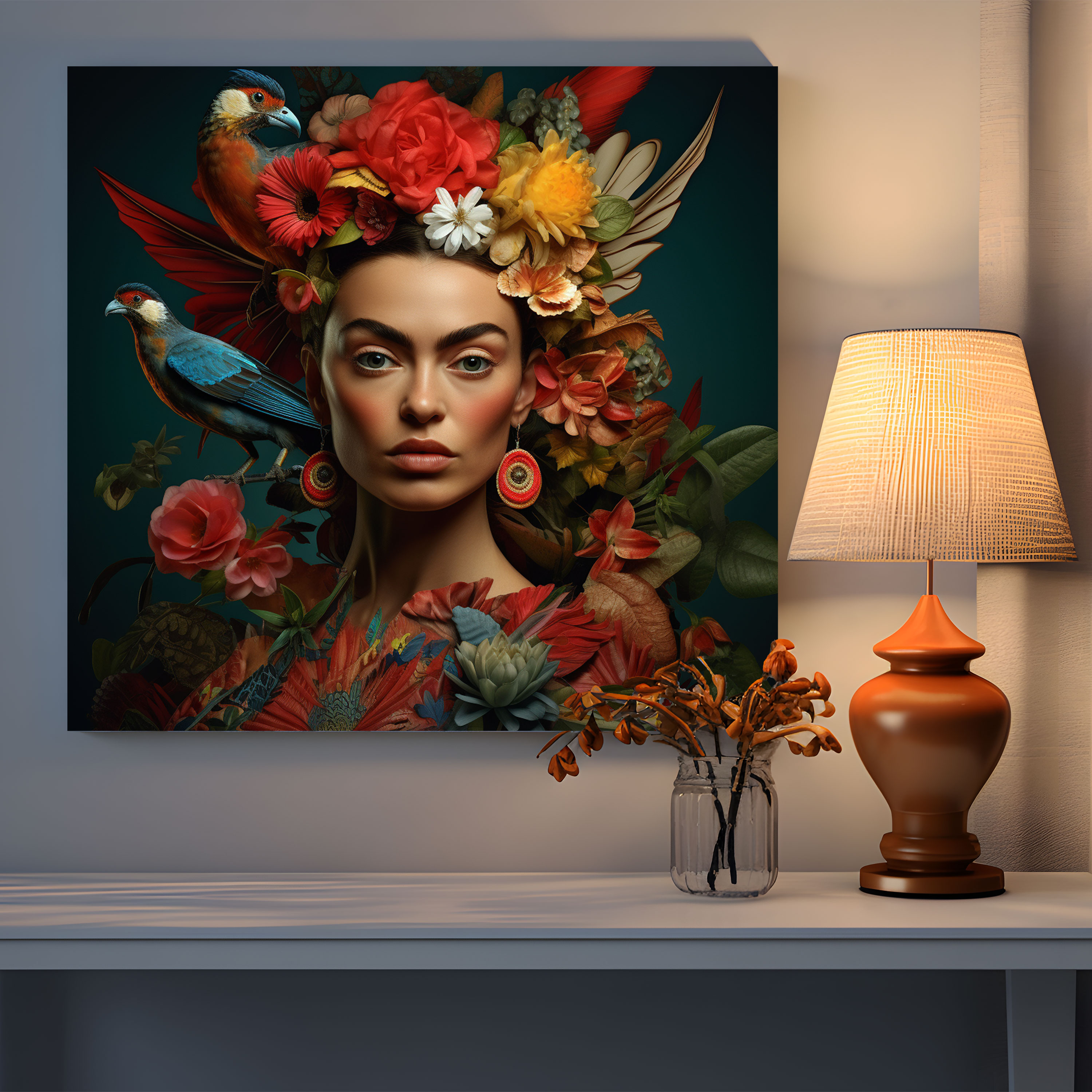 Frida Kahlo Canvas Print - Frida Kahlo, Frida Kahlo, Home Decoration, Digital Art
